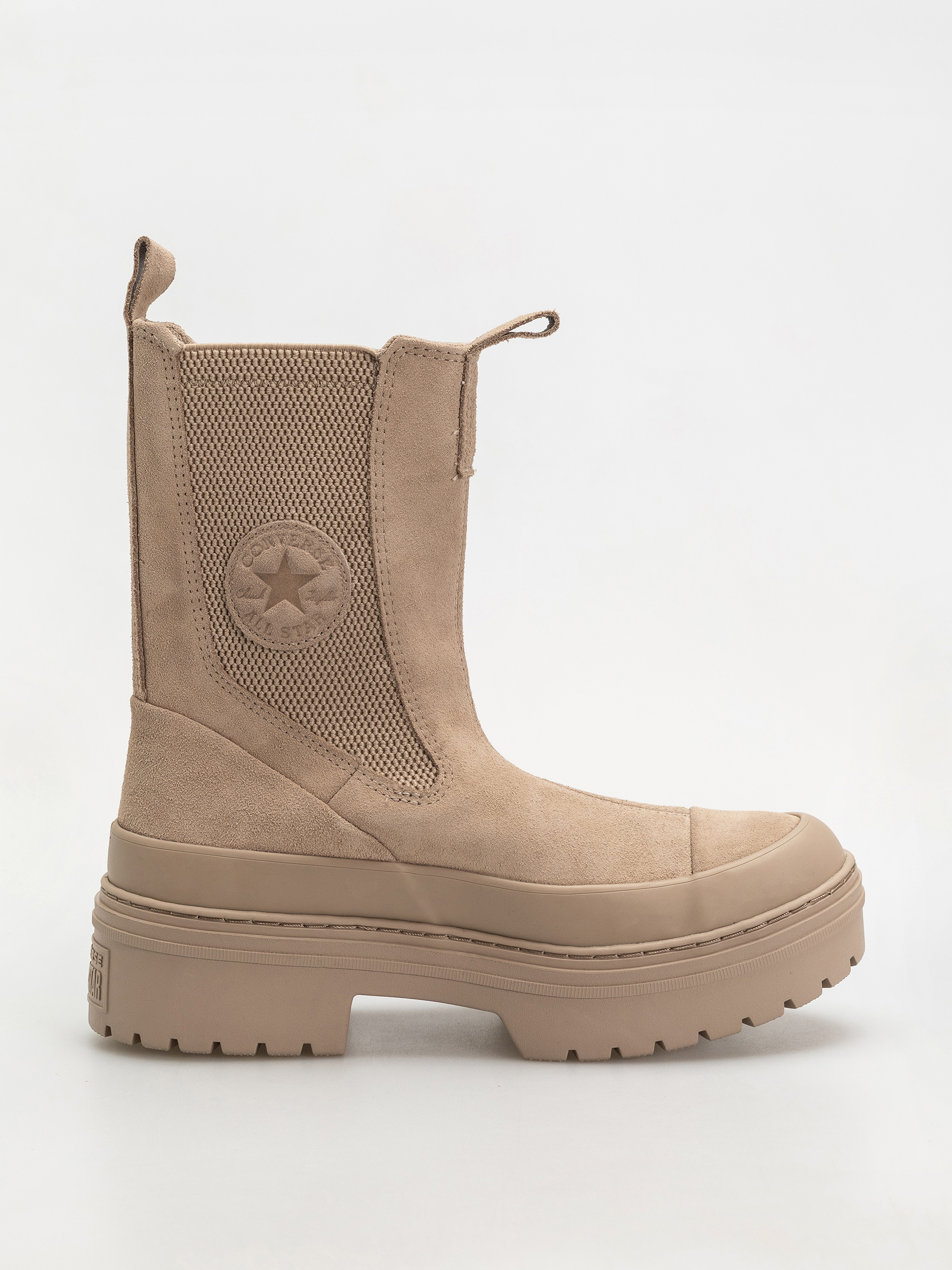 Topu00e1nky Converse Chuck Taylor All Star Lugged Heel Chelsea Wmn (sand/chocolate)