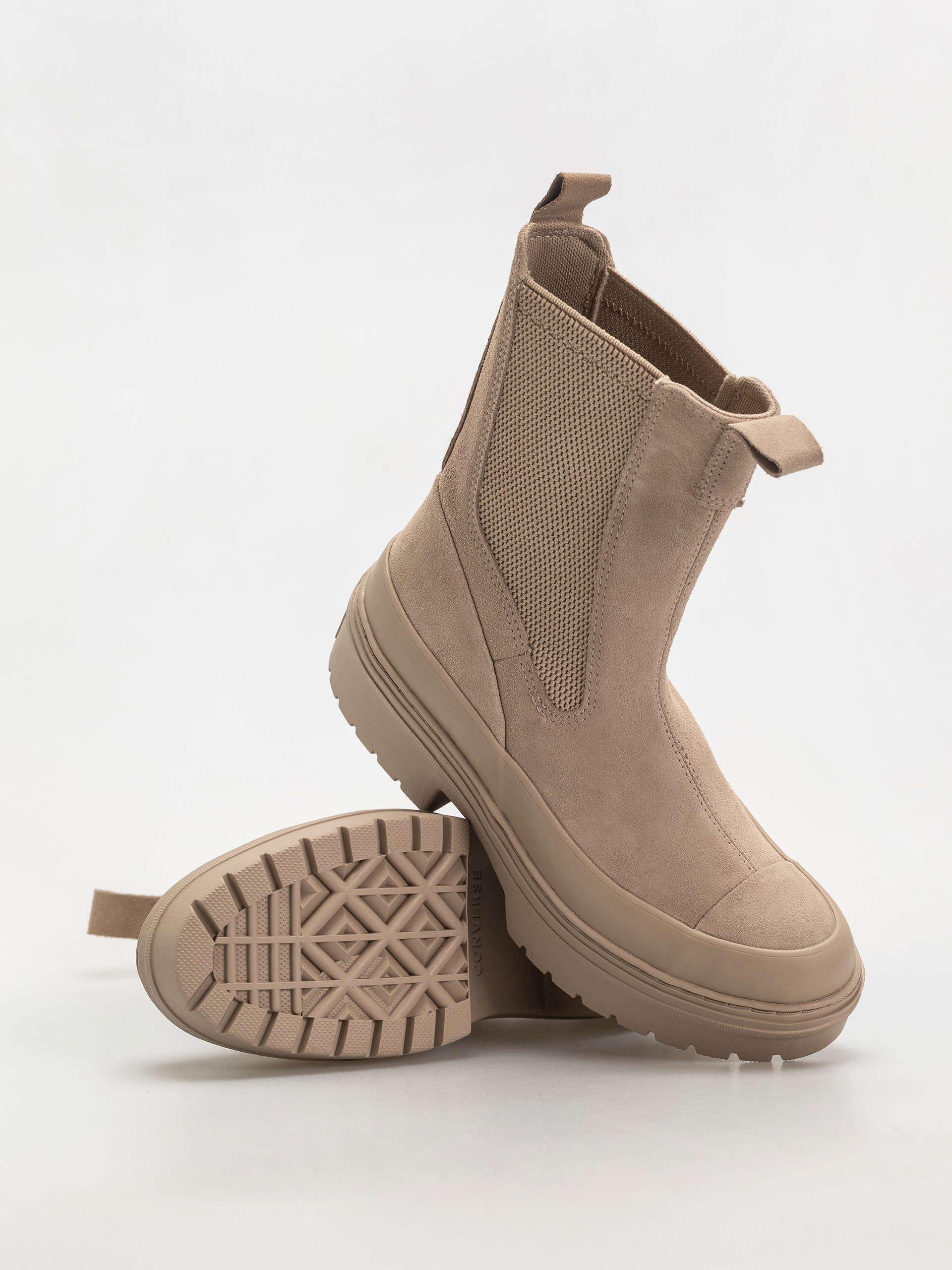 Topánky Converse Chuck Taylor All Star Lugged Heel Chelsea Wmn (sand/chocolate)