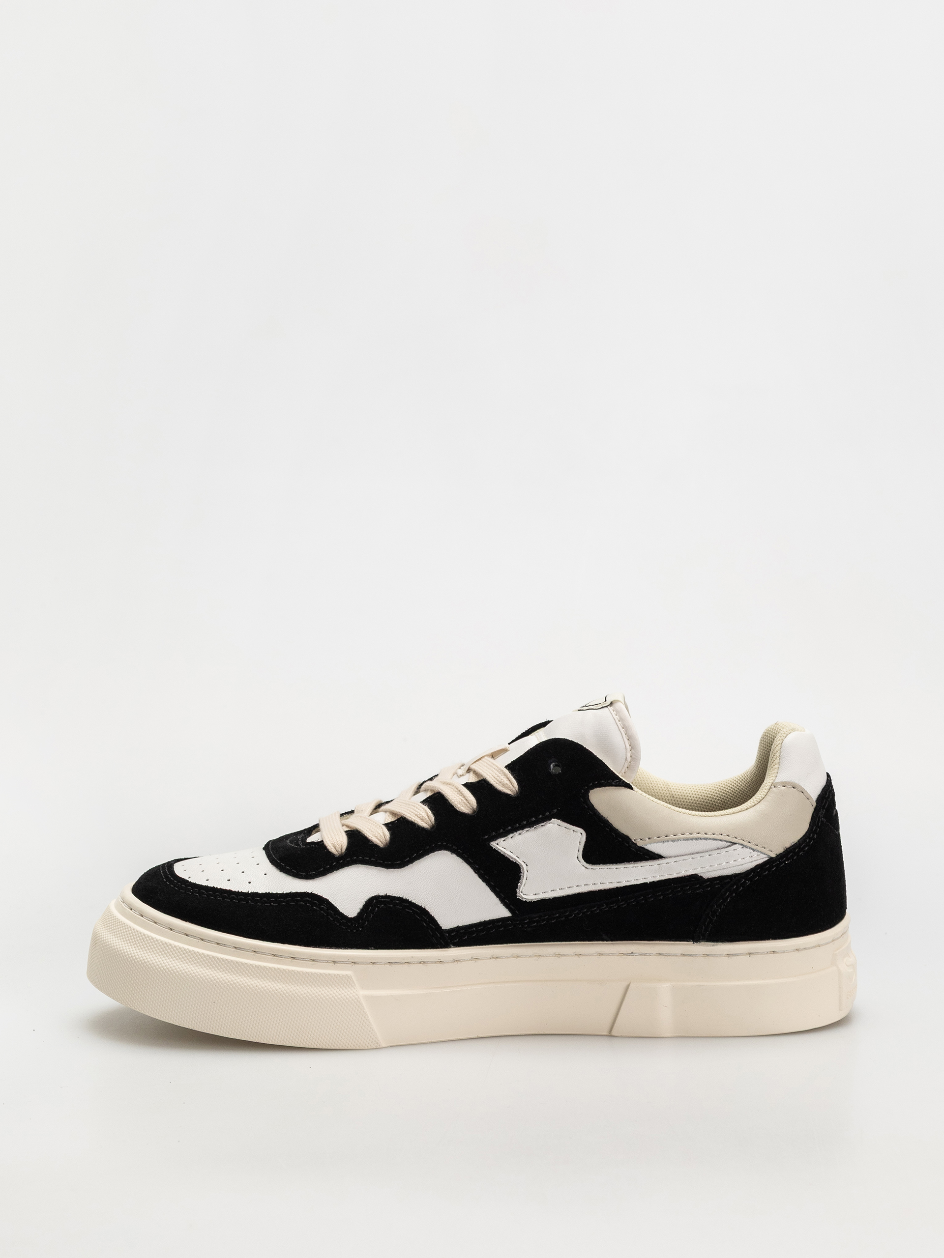 Topánky Stepney Workers Club Pearl S-Strike (suede leather black white)