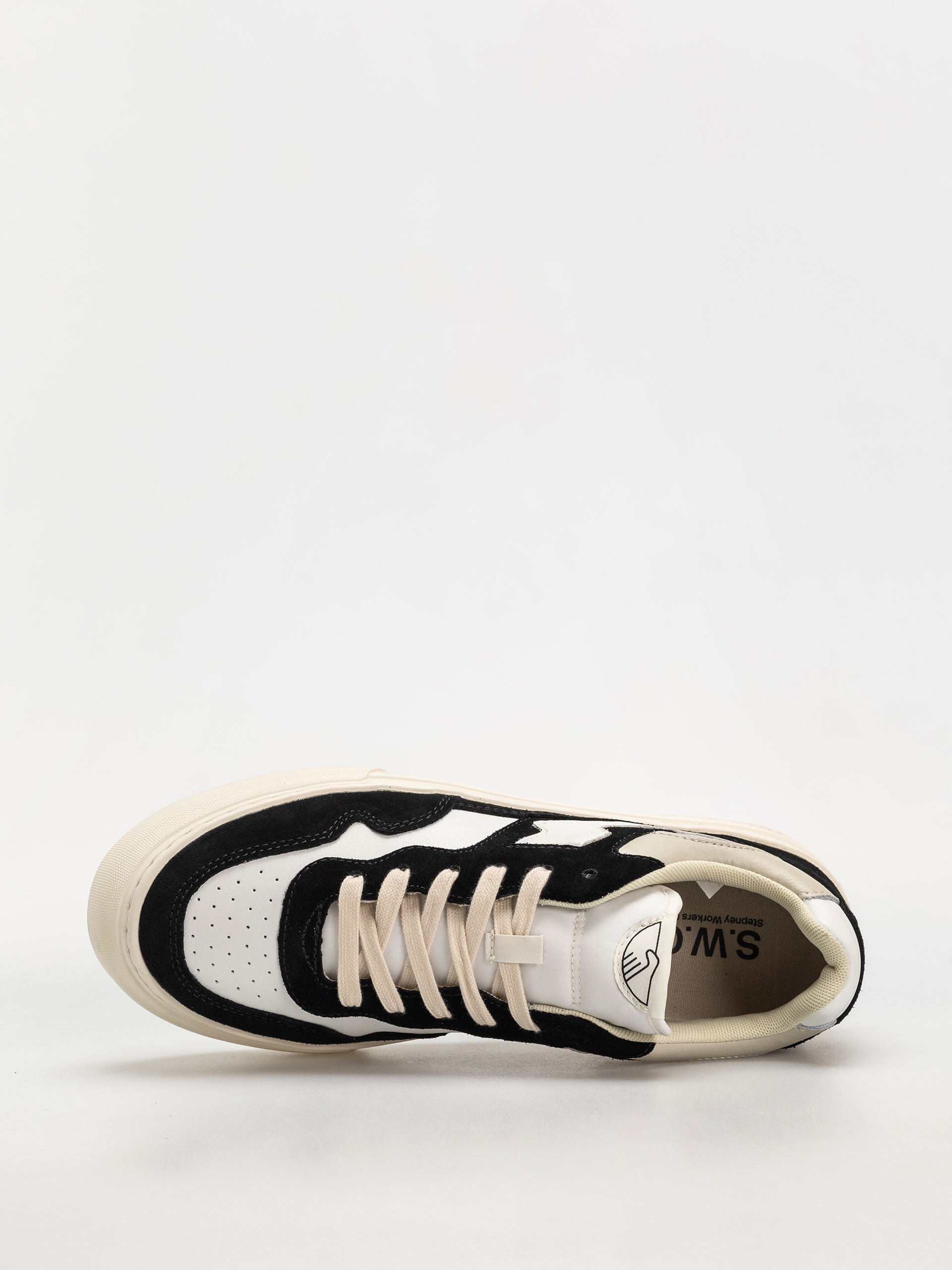 Topánky Stepney Workers Club Pearl S-Strike (suede leather black white)