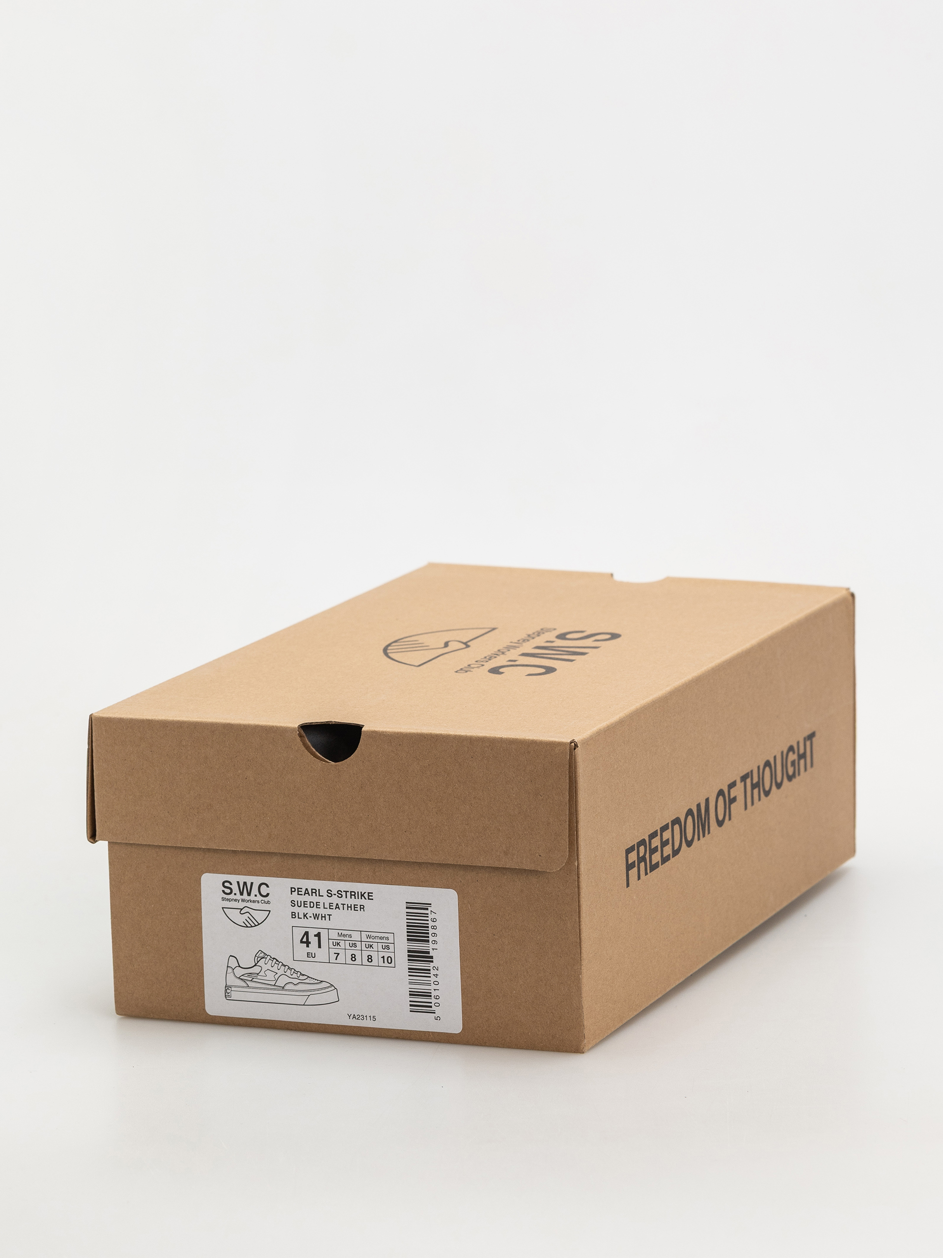 Topánky Stepney Workers Club Pearl S-Strike (suede leather black white)