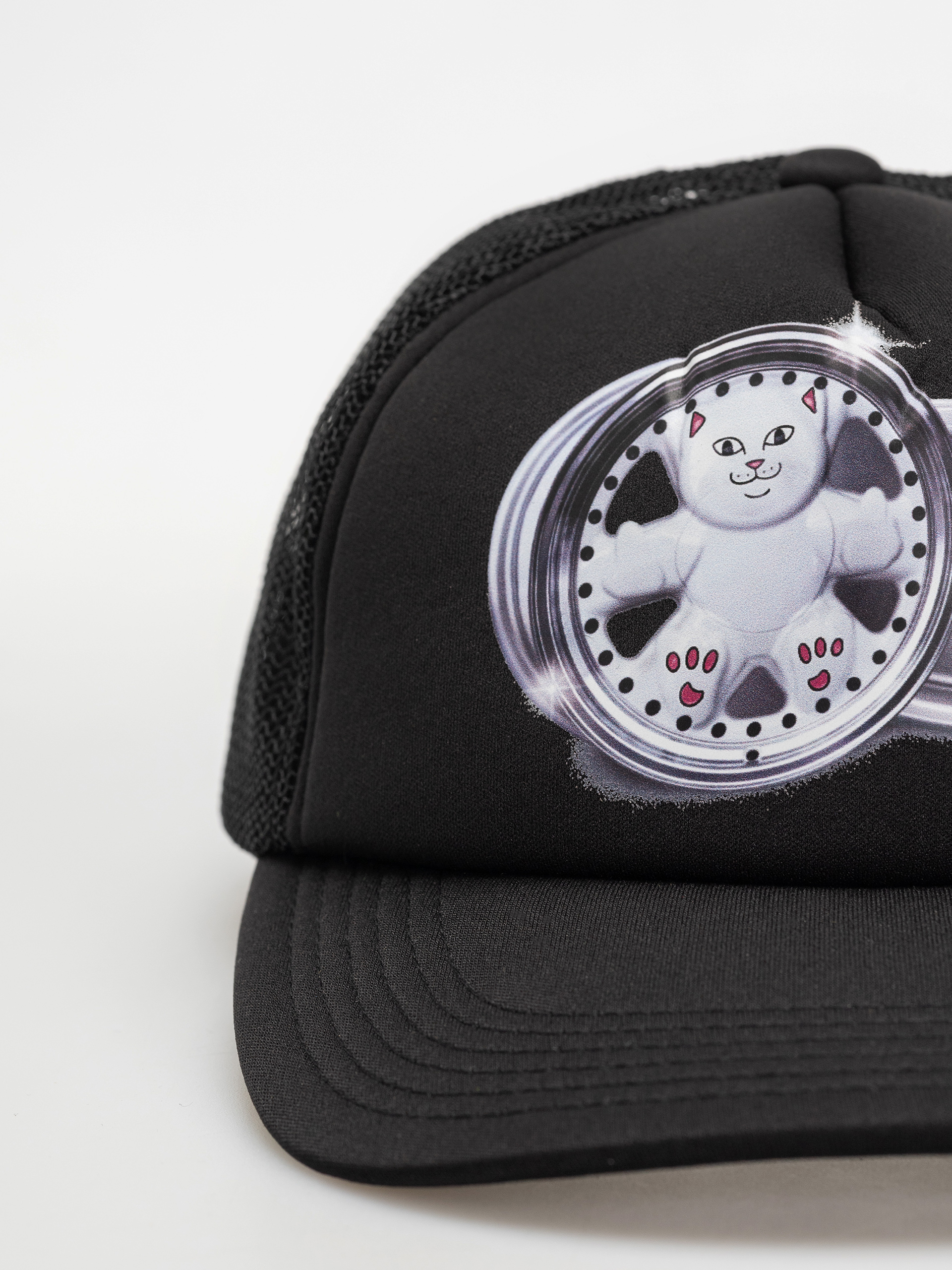 Šiltovka RipNDip Nerm Wheels Trucker (black)
