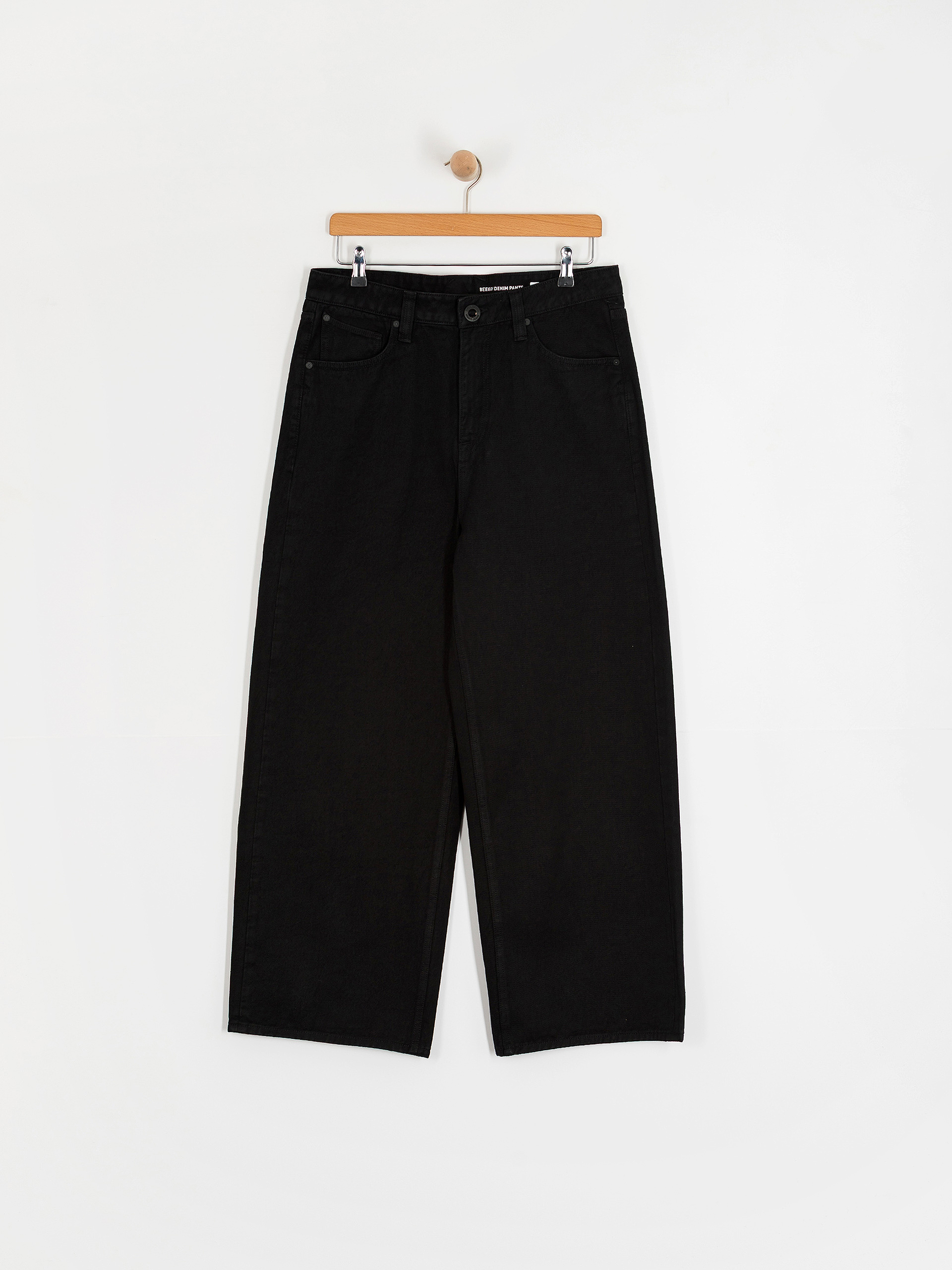 Nohavice Volcom Beeggy Denim Wmn (black combo)
