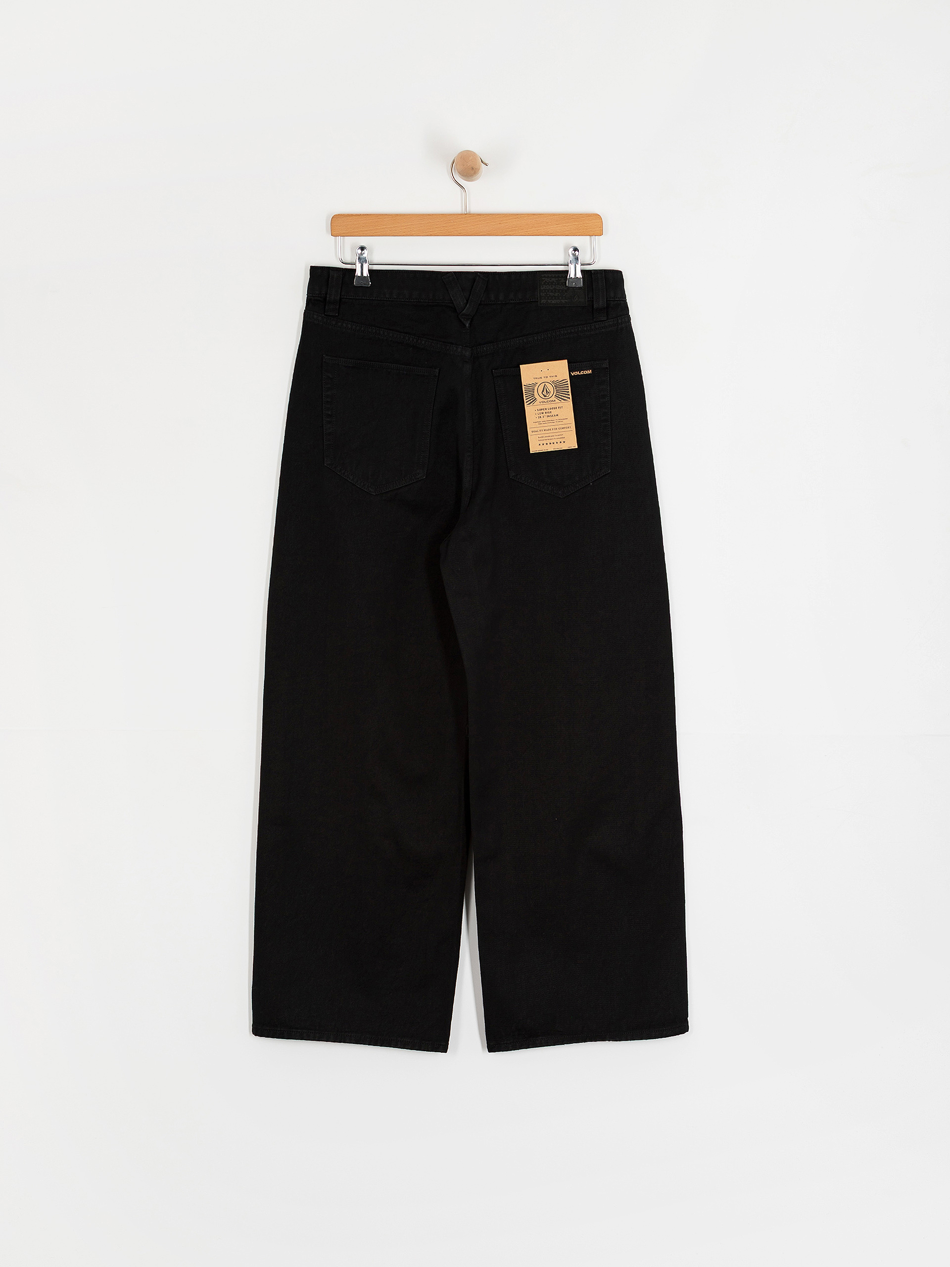 Nohavice Volcom Beeggy Denim Wmn (black combo)