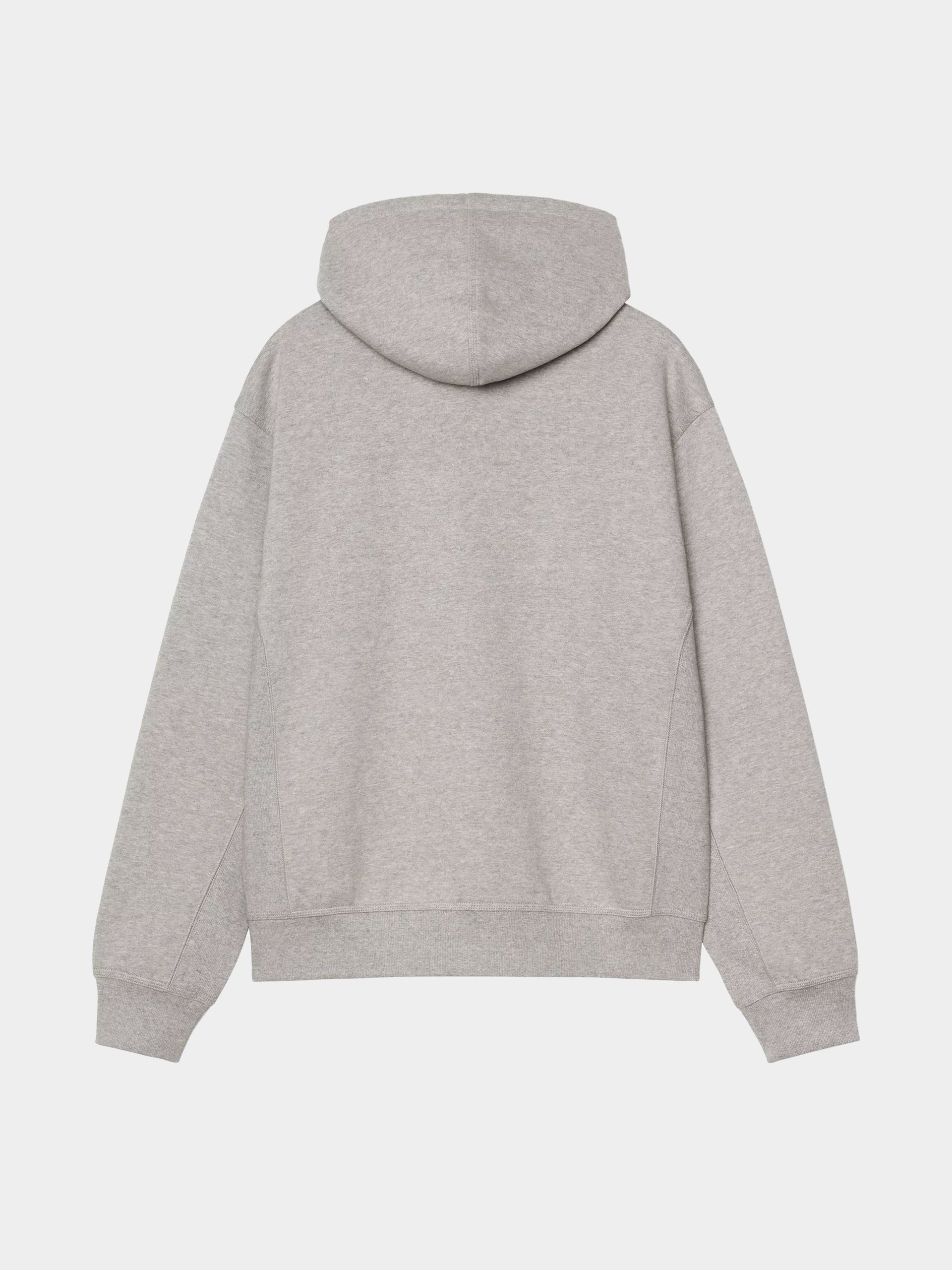 Mikina s kapucňou Carhartt WIP American Script ZHD (grey heather)