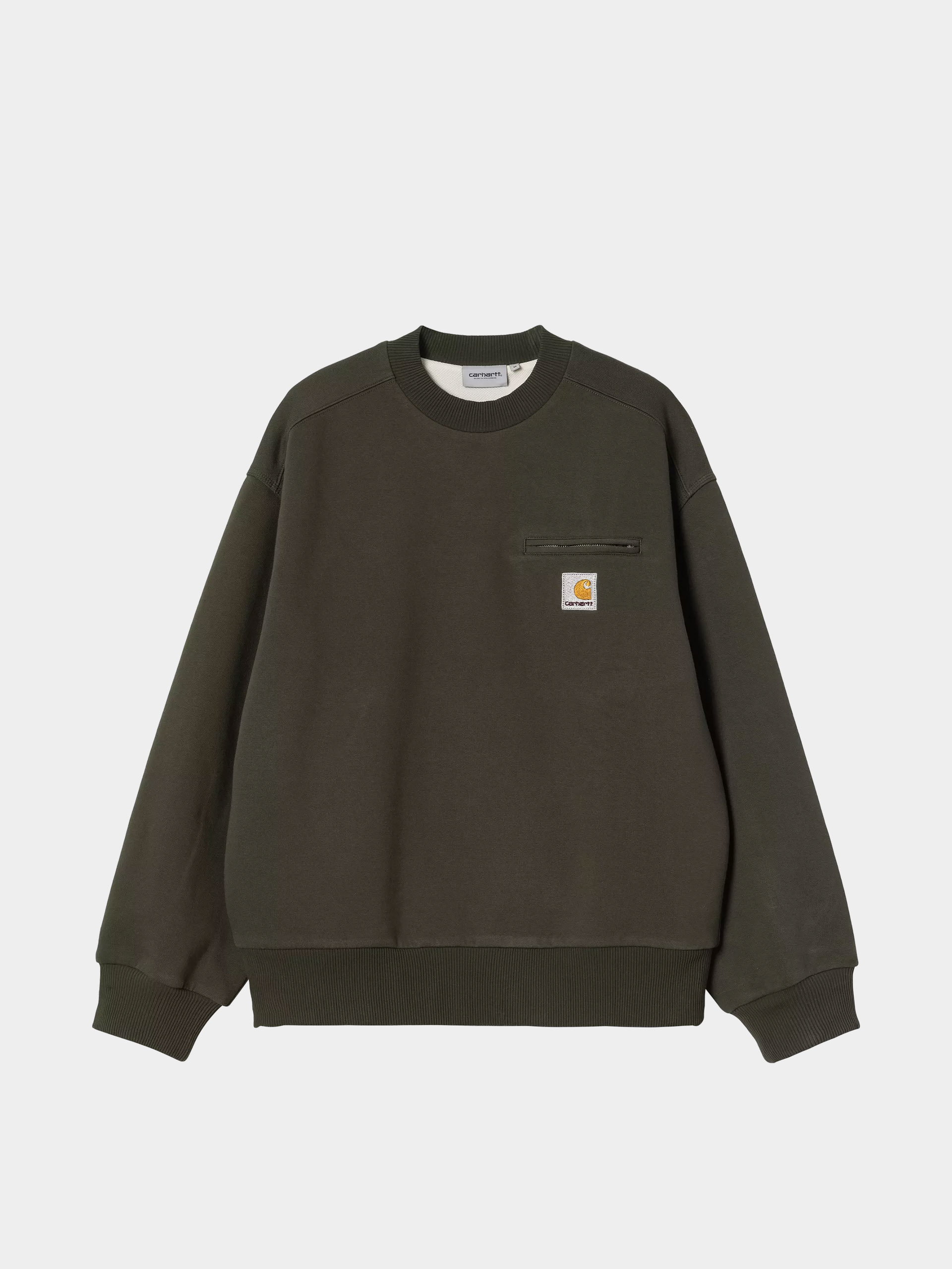 Mikina Carhartt WIP Detroit (olive/stone washed)