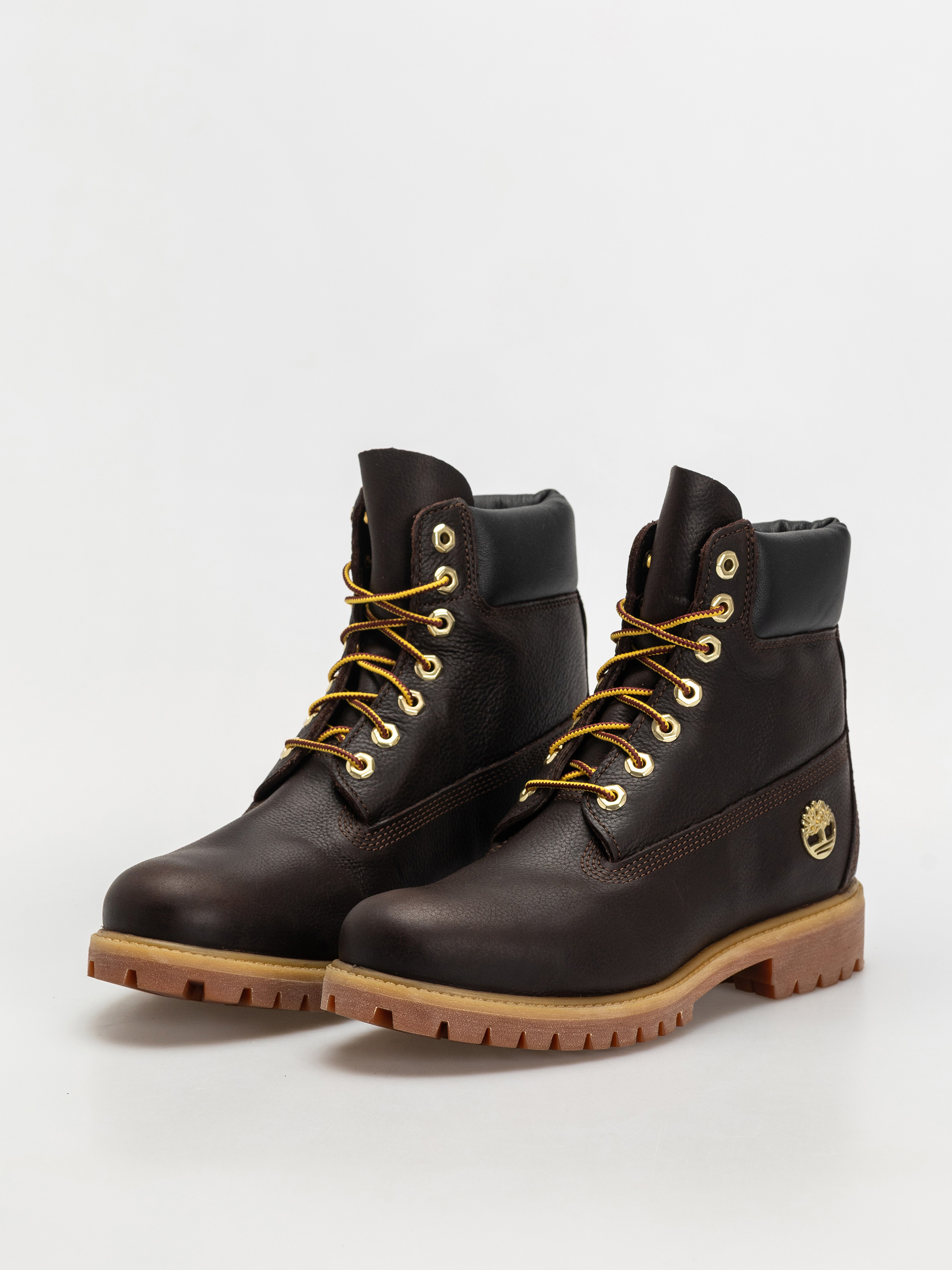 Zimné topánky Timberland Premium 6 Inch (dk brown full grain w blk)