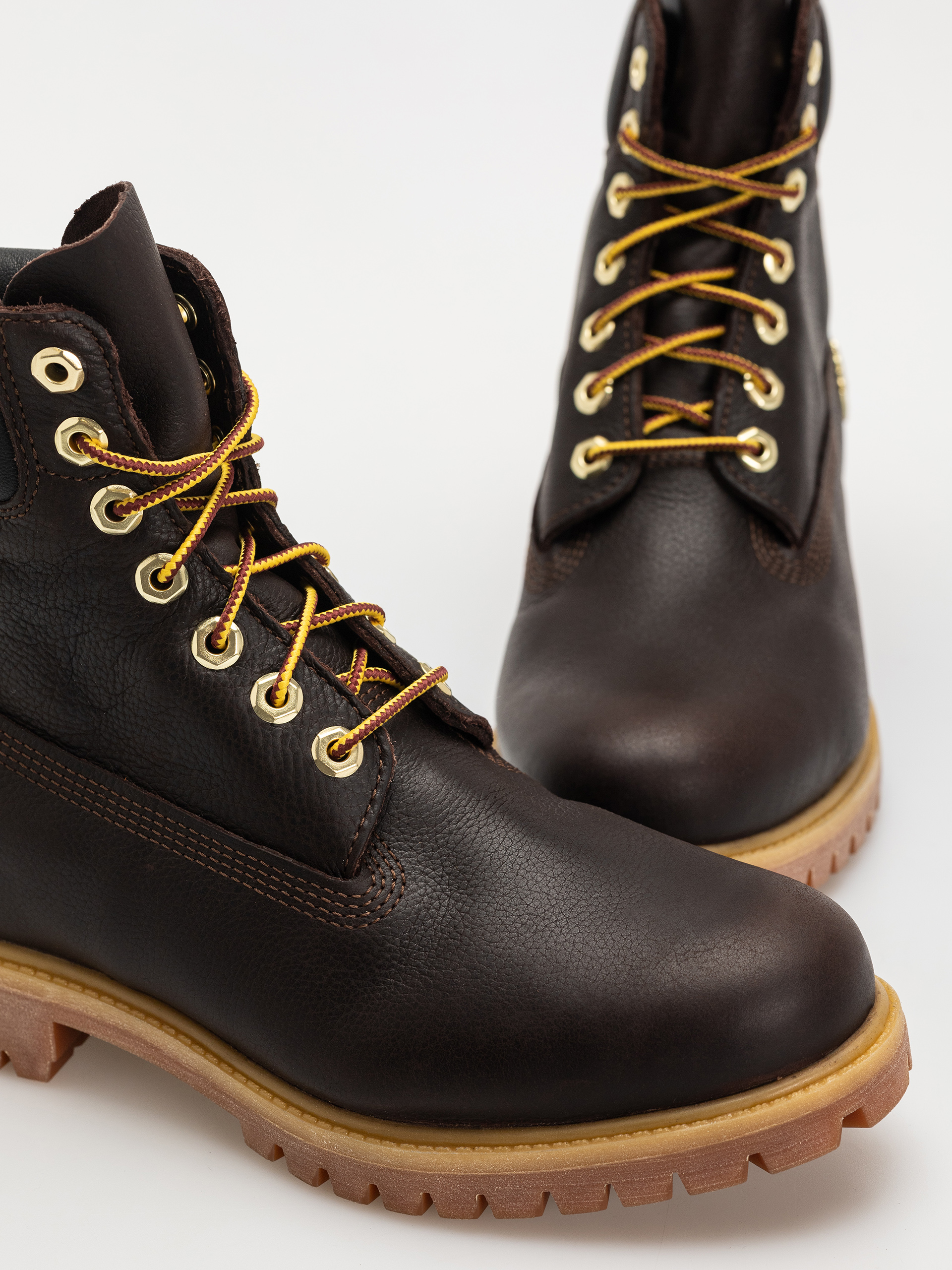 Zimné topánky Timberland Premium 6 Inch (dk brown full grain w blk)