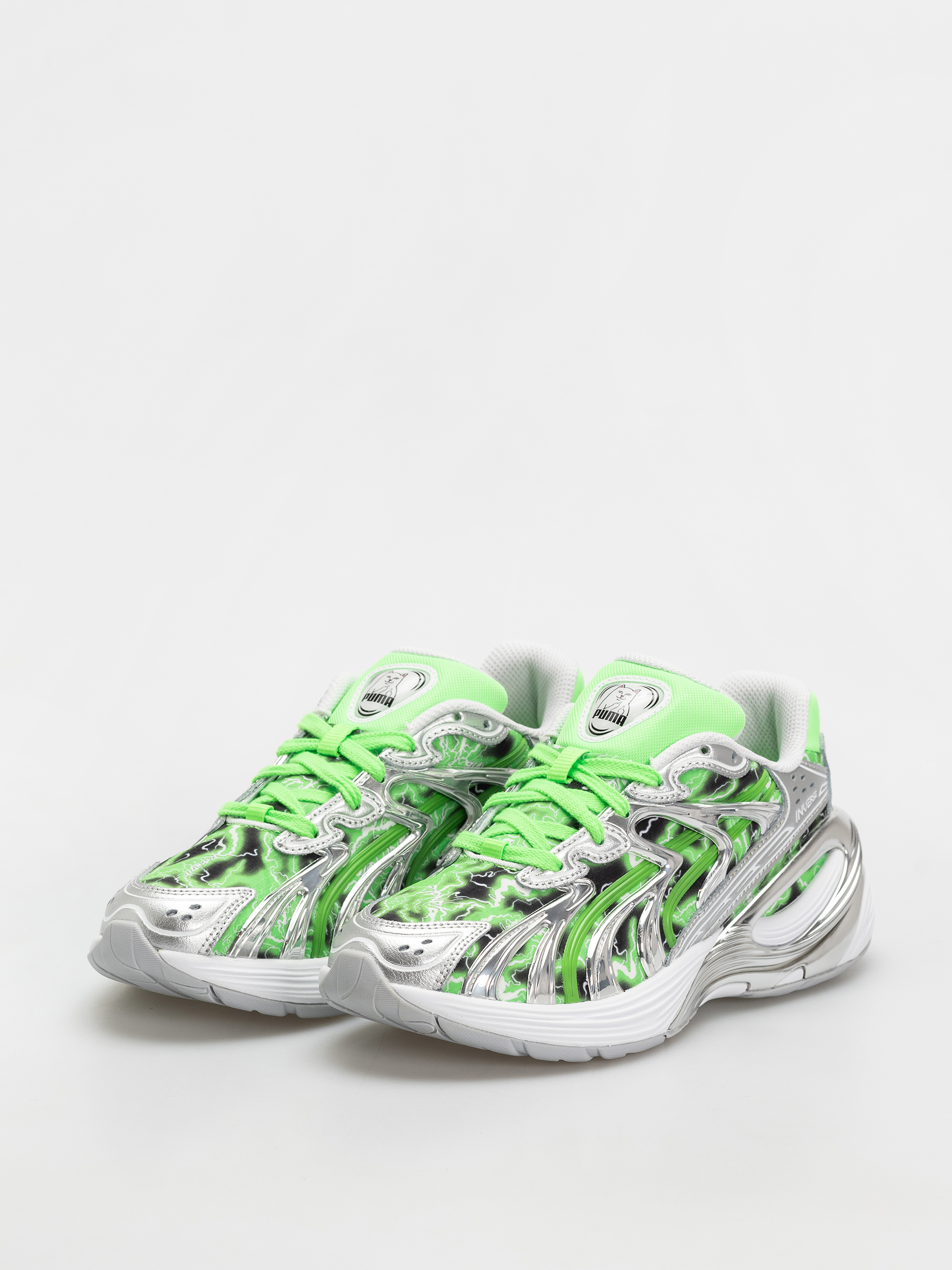 Topánky Puma X RipNDip Inverse (puma silver/fluro green pes)