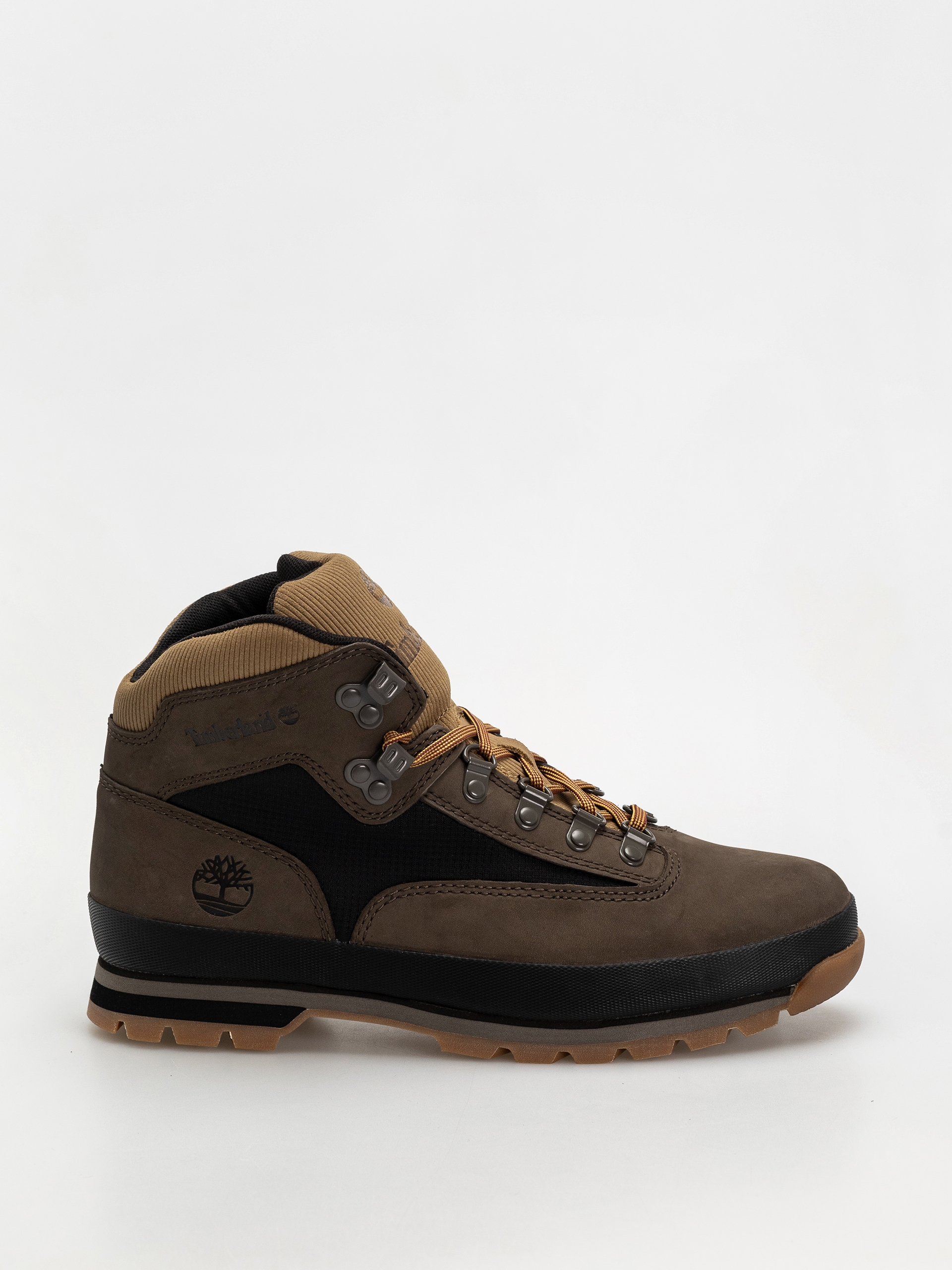 Zimné topánky Timberland Euro Hiker (dark brown nubuck w black)