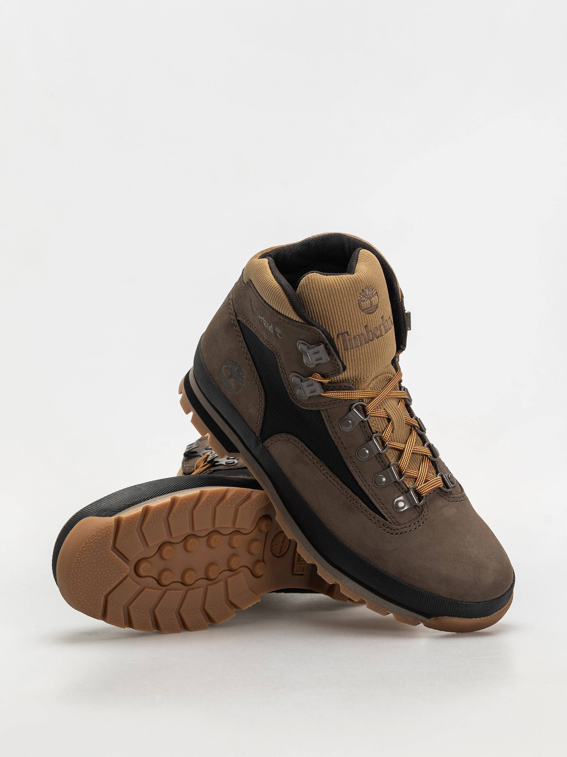Topánky Timberland zimowe Euro Hiker (dark brown nubuck w black)