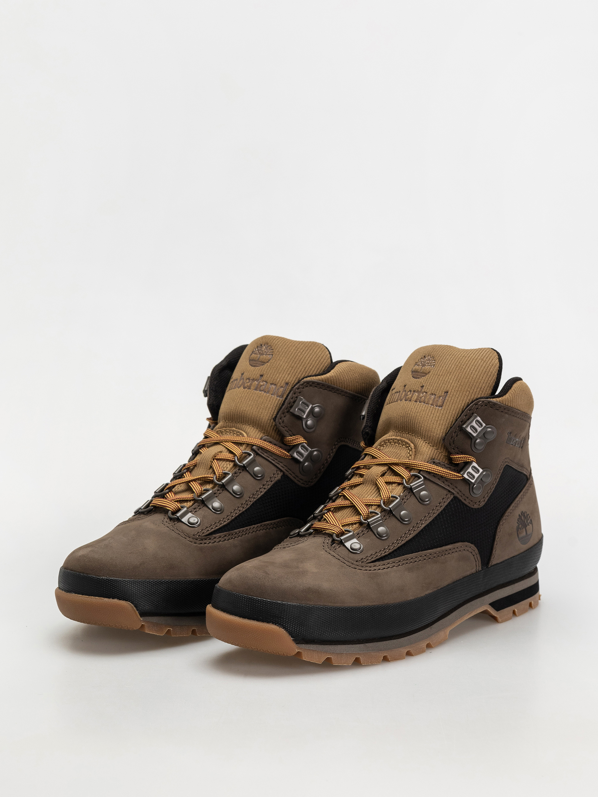 Topánky Timberland zimowe Euro Hiker (dark brown nubuck w black)