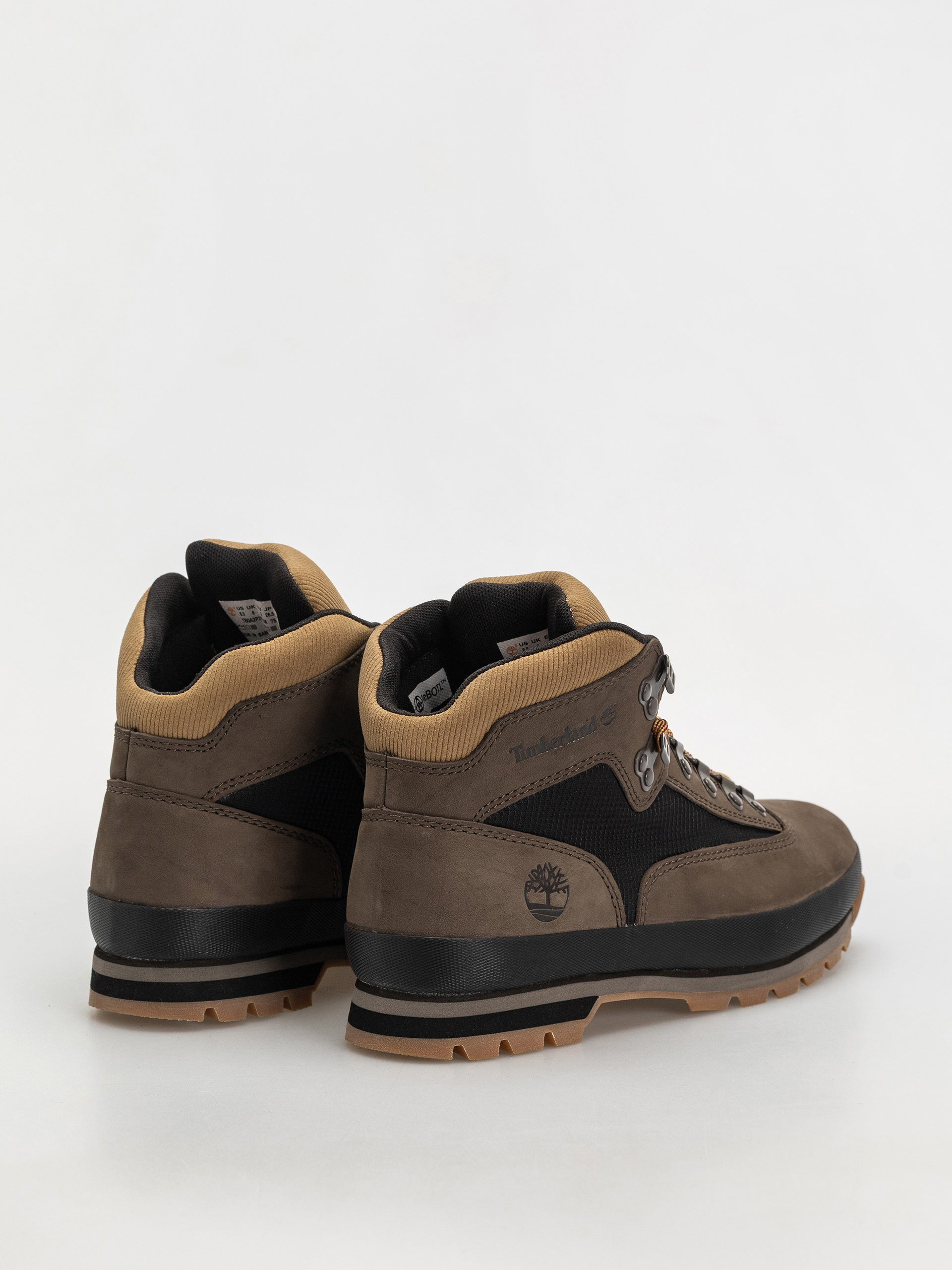 Zimné topánky Timberland Euro Hiker (dark brown nubuck w black)
