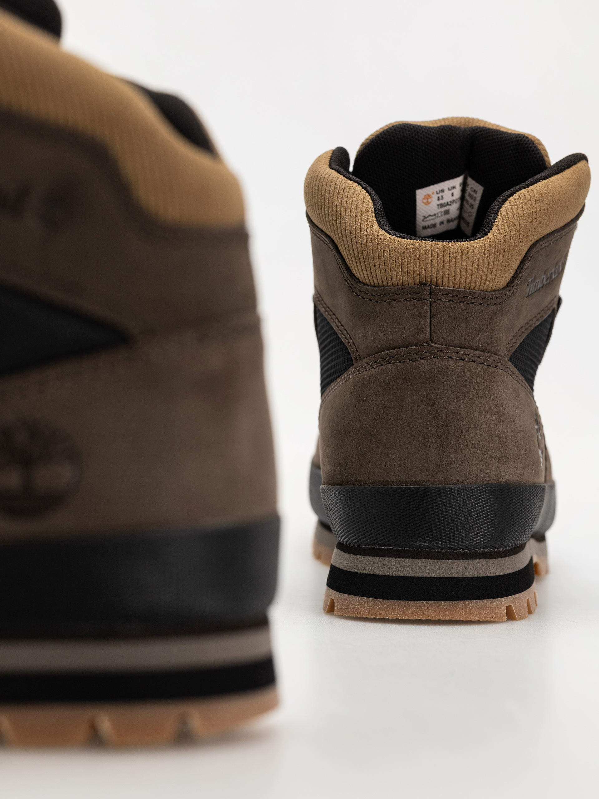 Zimné topánky Timberland Euro Hiker (dark brown nubuck w black)