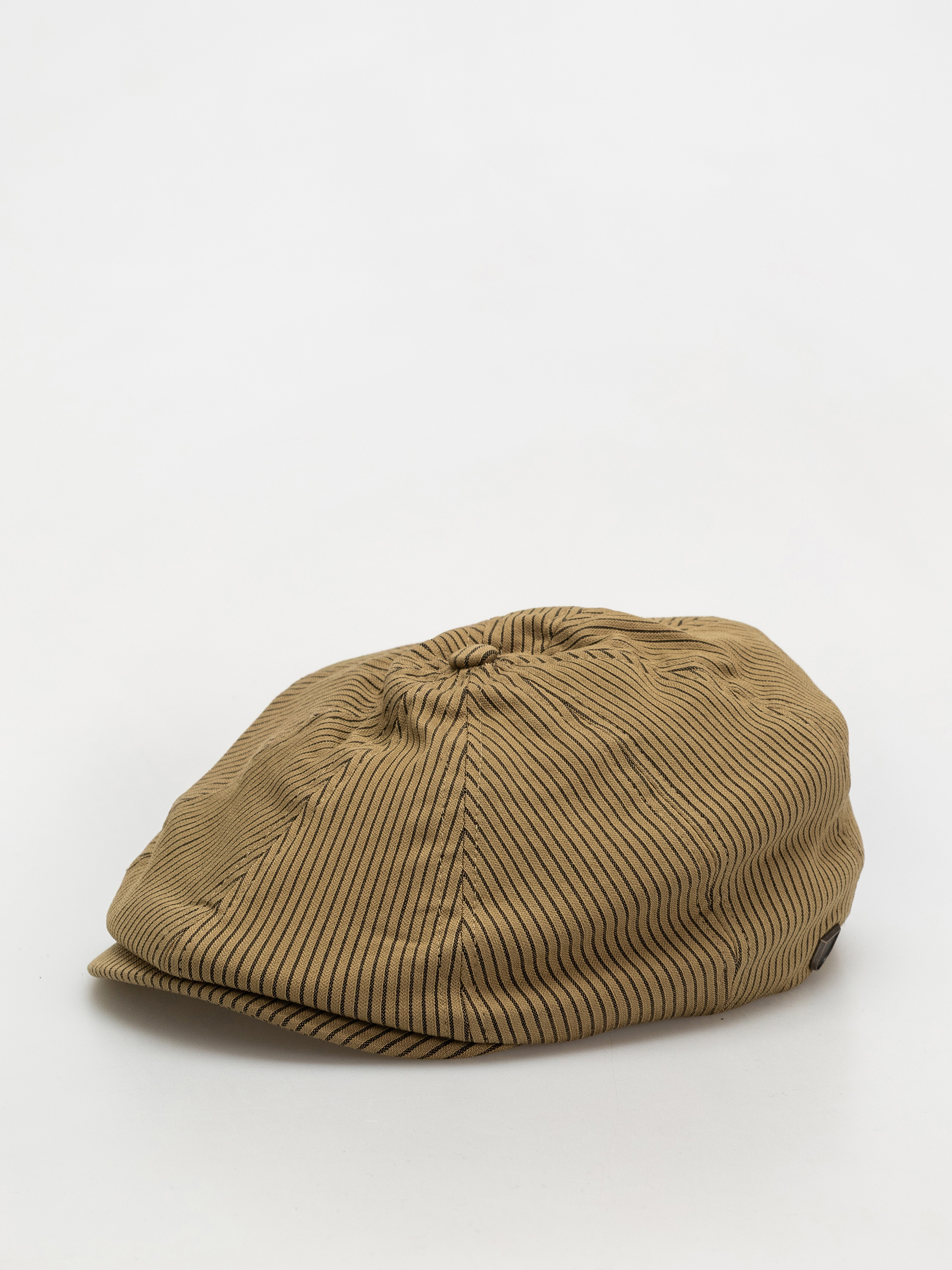 Klobu00fak so u0161iltom Brixton Brood Snap Cap (dark tan/black hickory stripe)