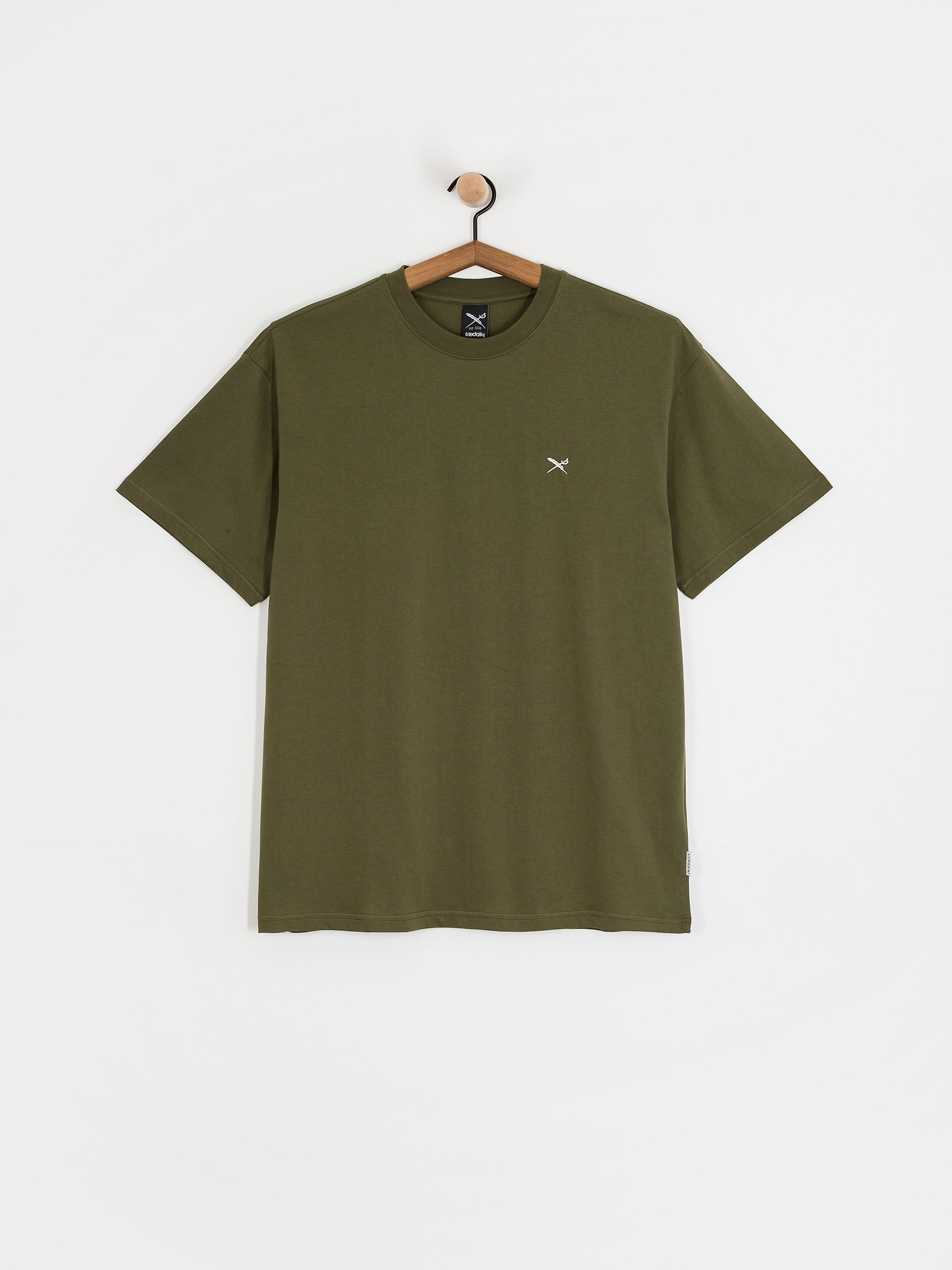 Tričko Iriedaily Mini Flag Relaxed (warm olive)