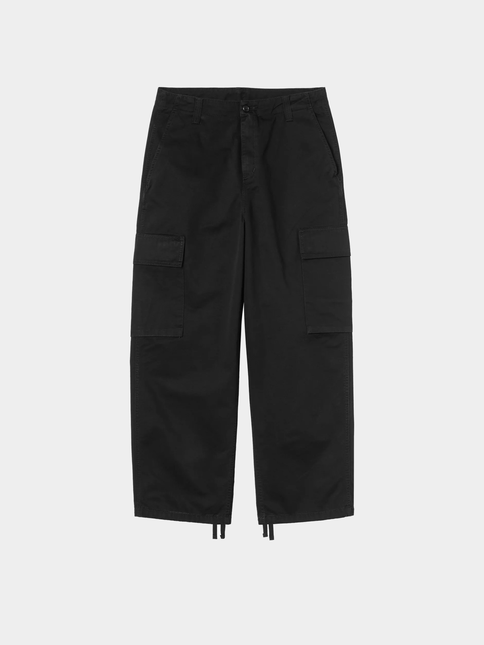 Nohavice Carhartt WIP Kade Cargo (black/stone washed)