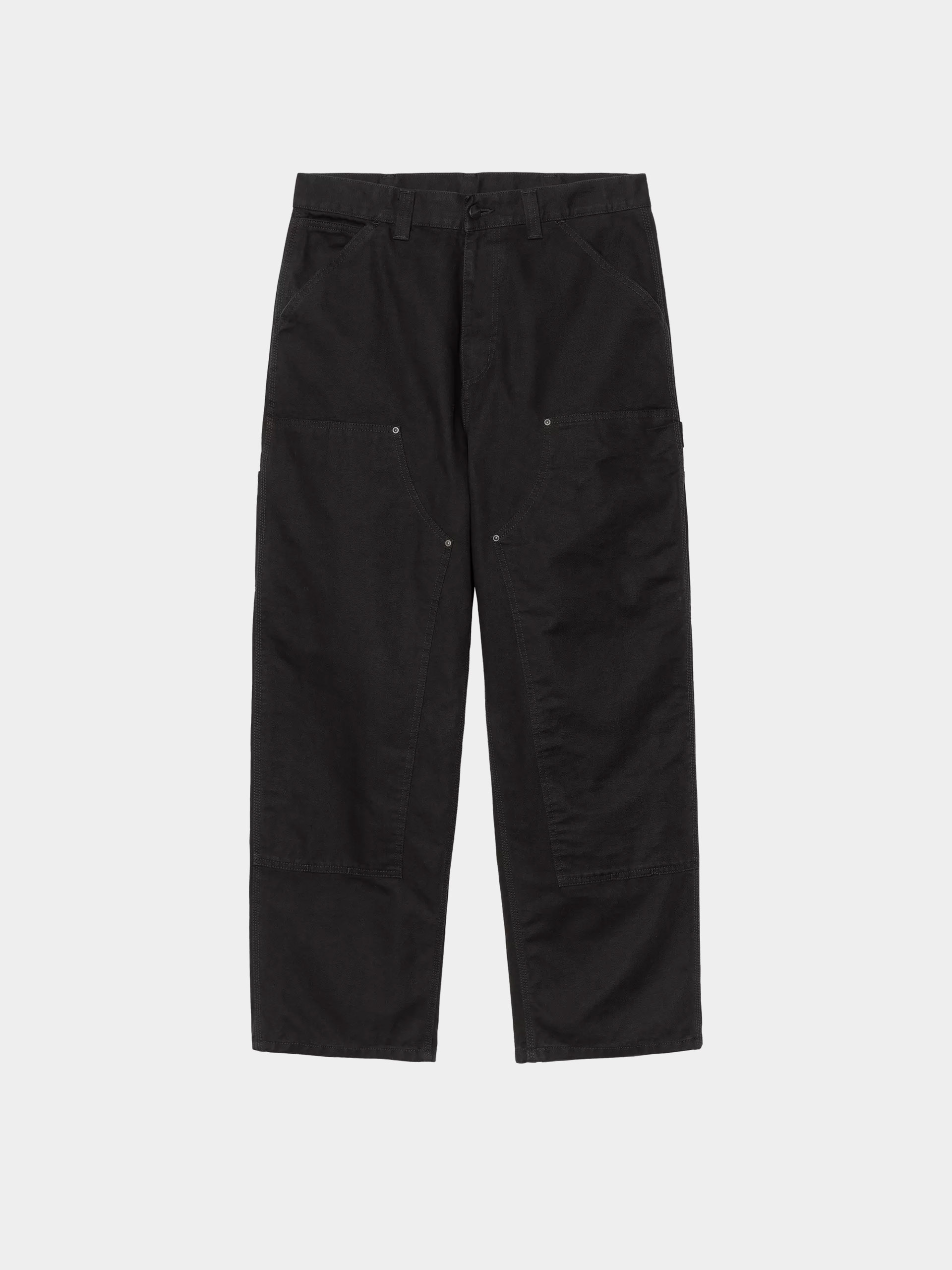 Nohavice Carhartt WIP OG Double Knee (black/stone washed)