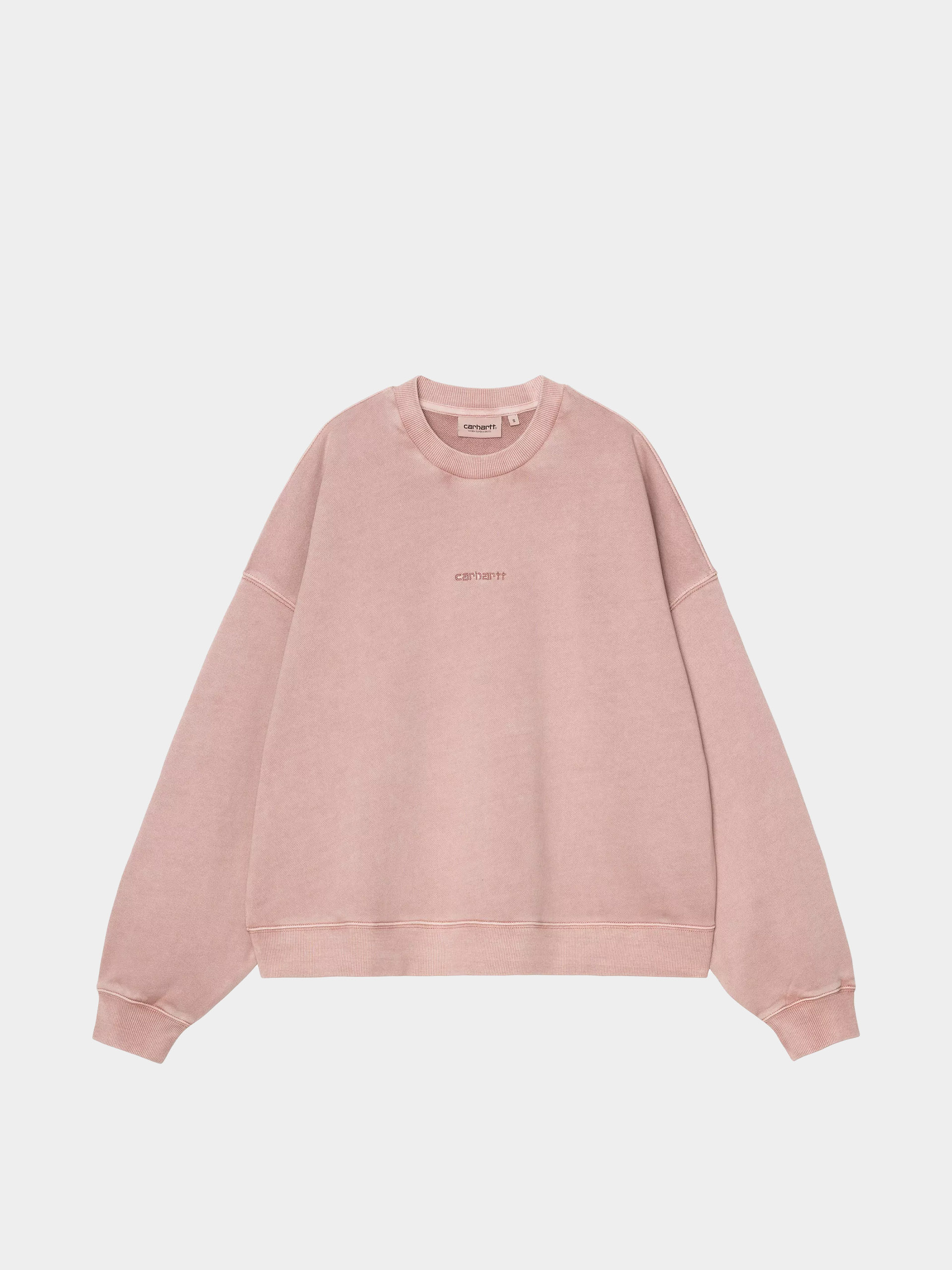 Mikina Carhartt WIP Benton Wmn (glassy pink/garment dyed)