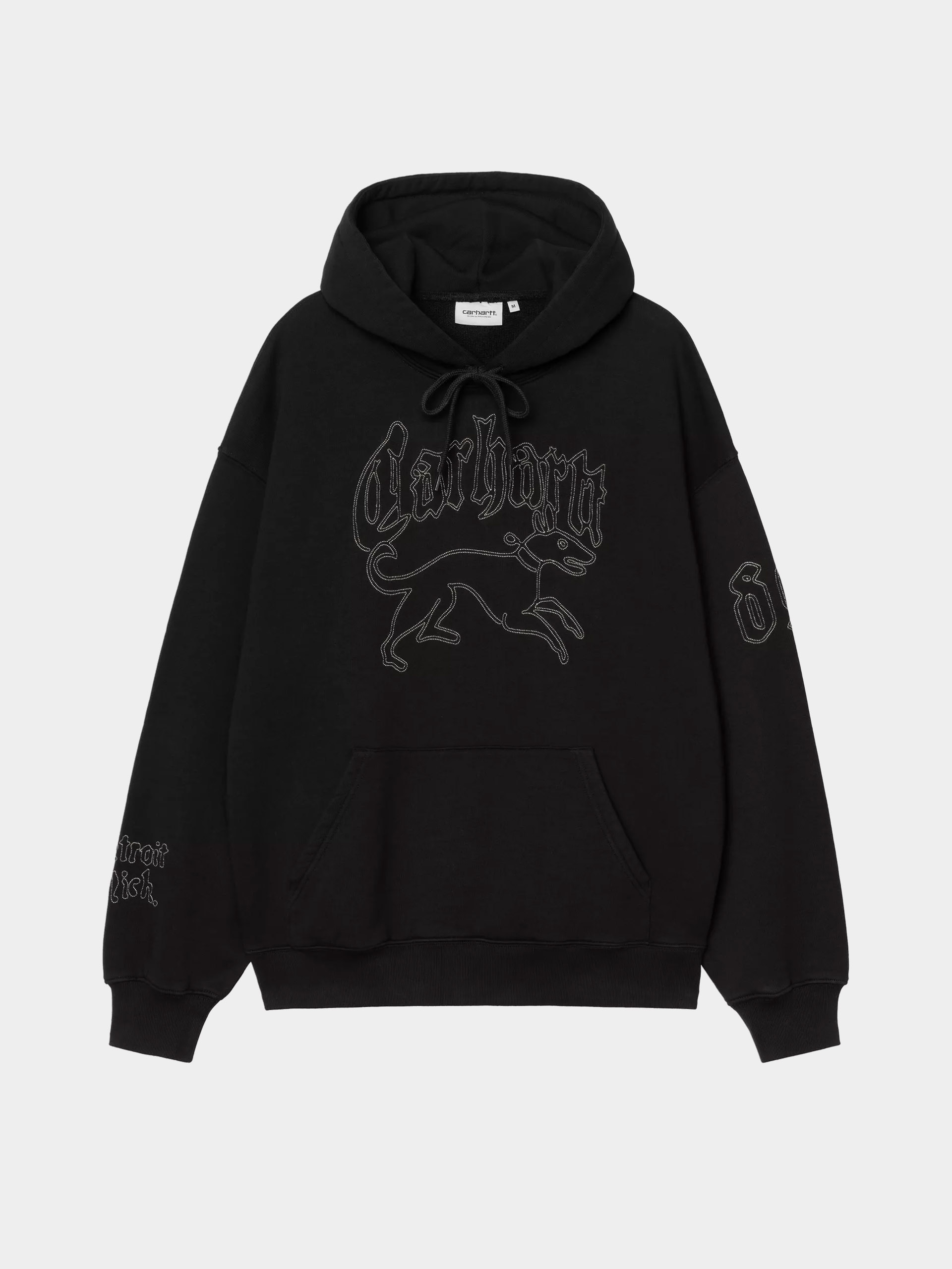 Mikina s kapucu0148ou Carhartt WIP Hackwork HD (black/wall)