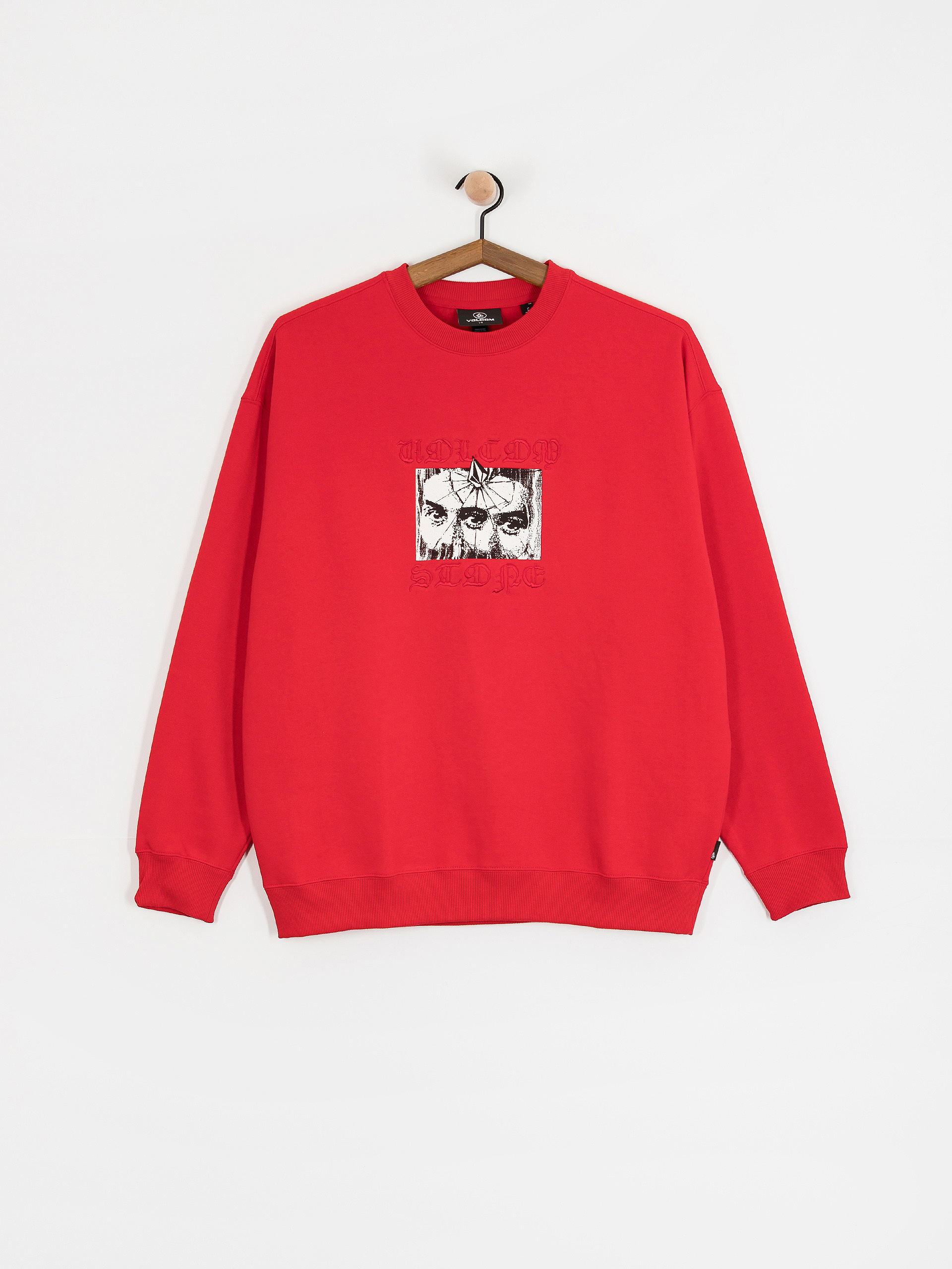 Mikina Volcom Stoneye Crew (lifeguard red)