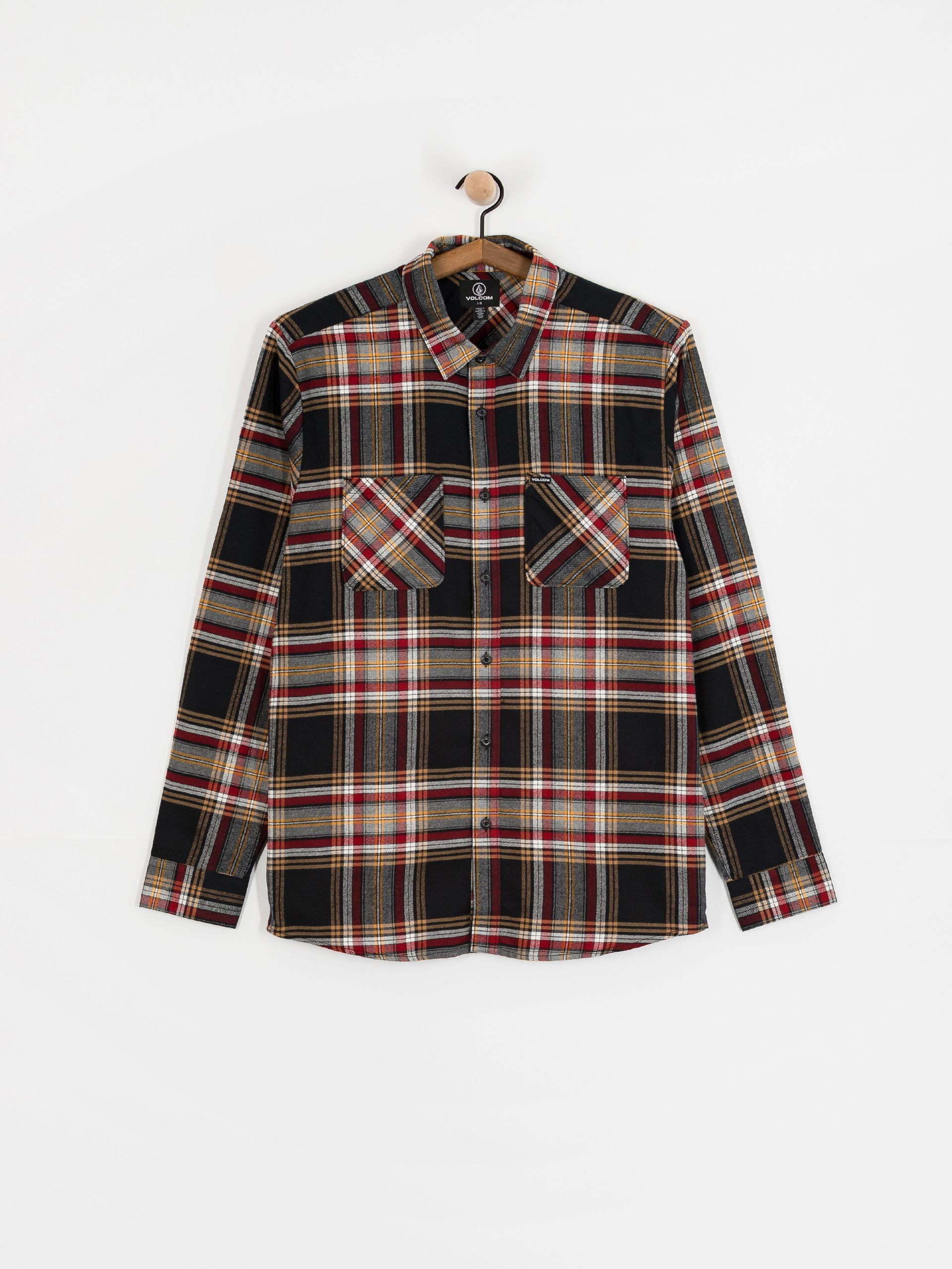 Košeľa Volcom Netastone Flannel (antique black)