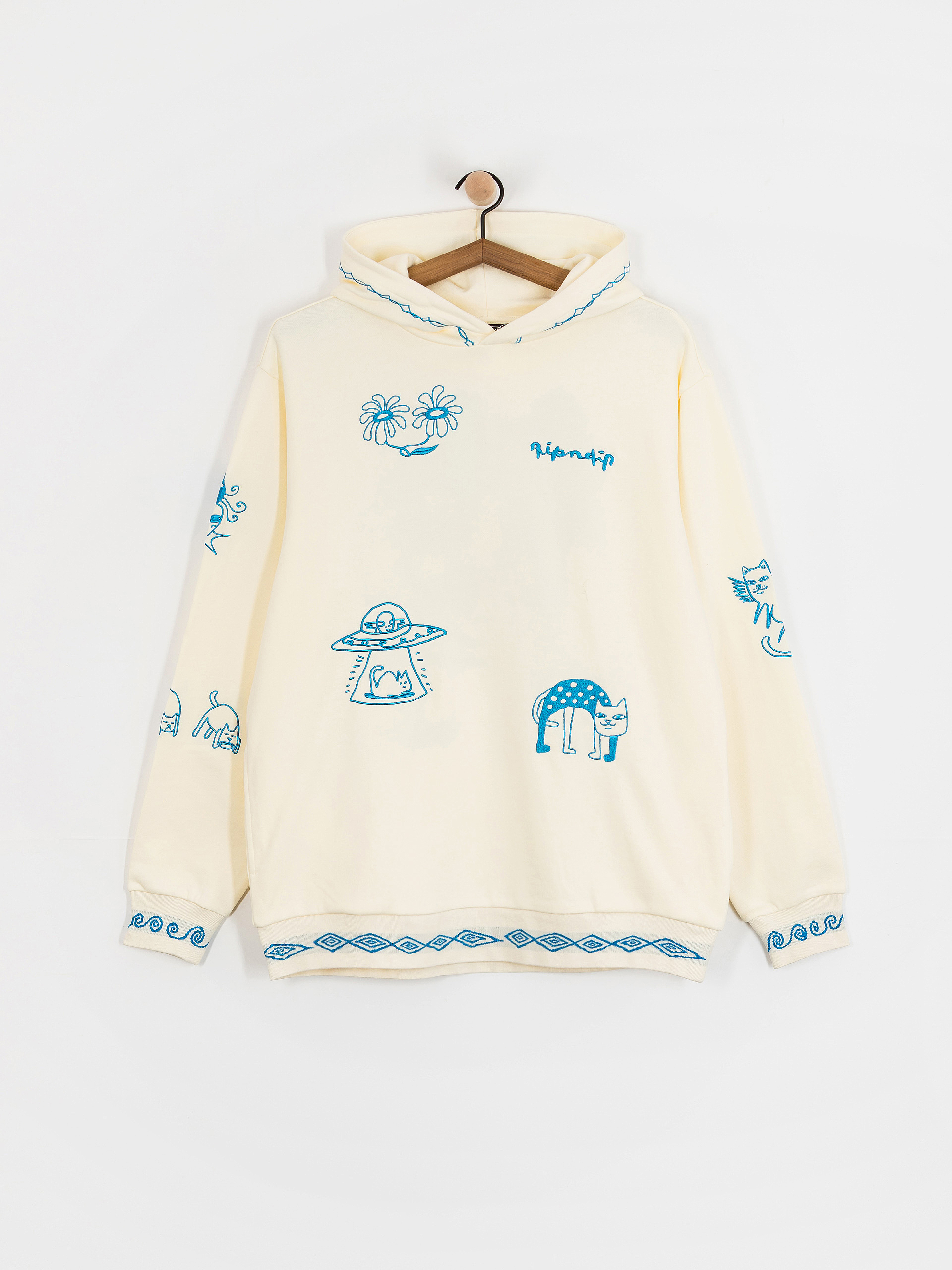 Mikina s kapucňou RipNDip Blonded HD (off white)