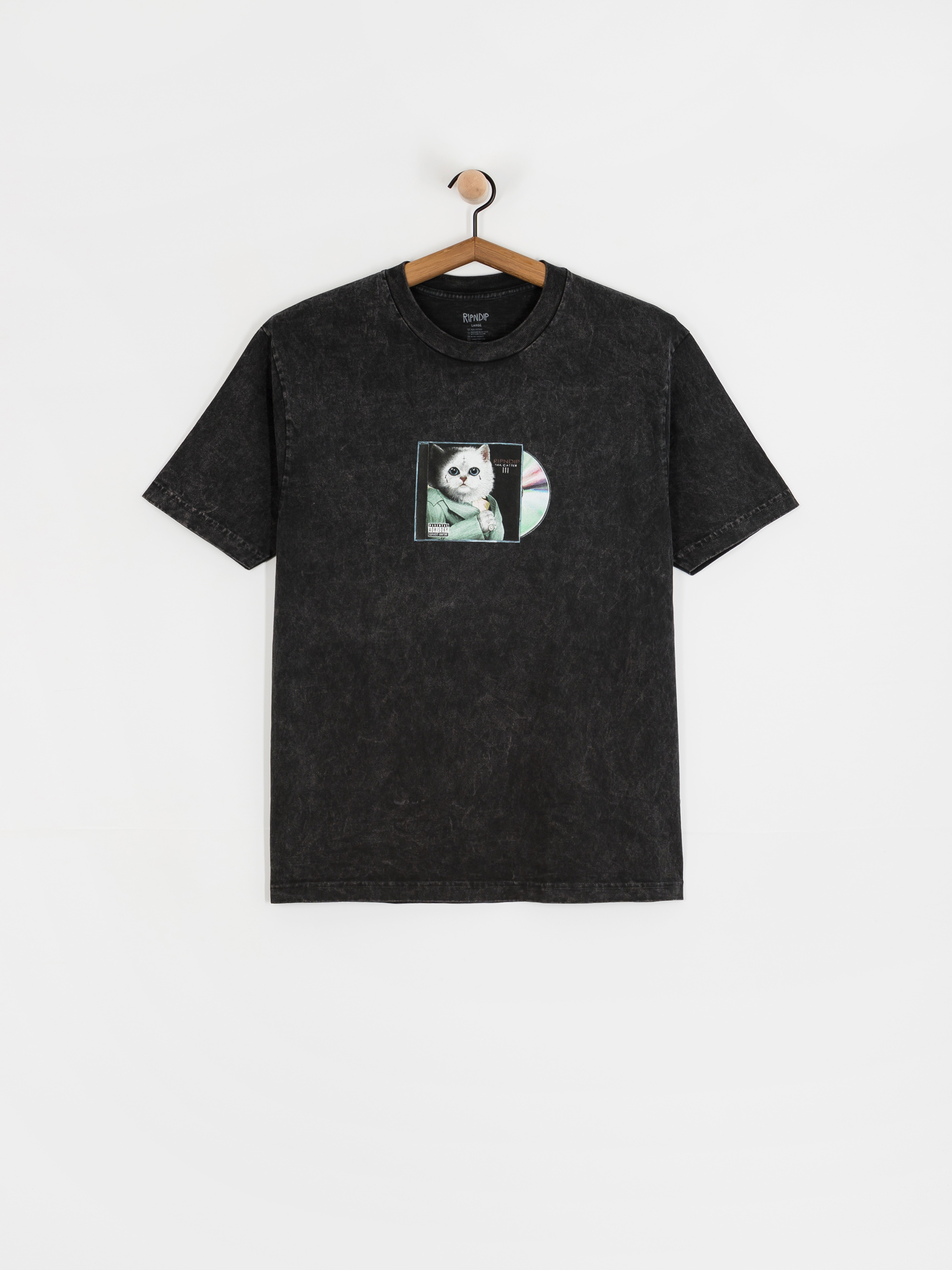 Tričko RipNDip Lil Nerm 3 (black vintage wash)