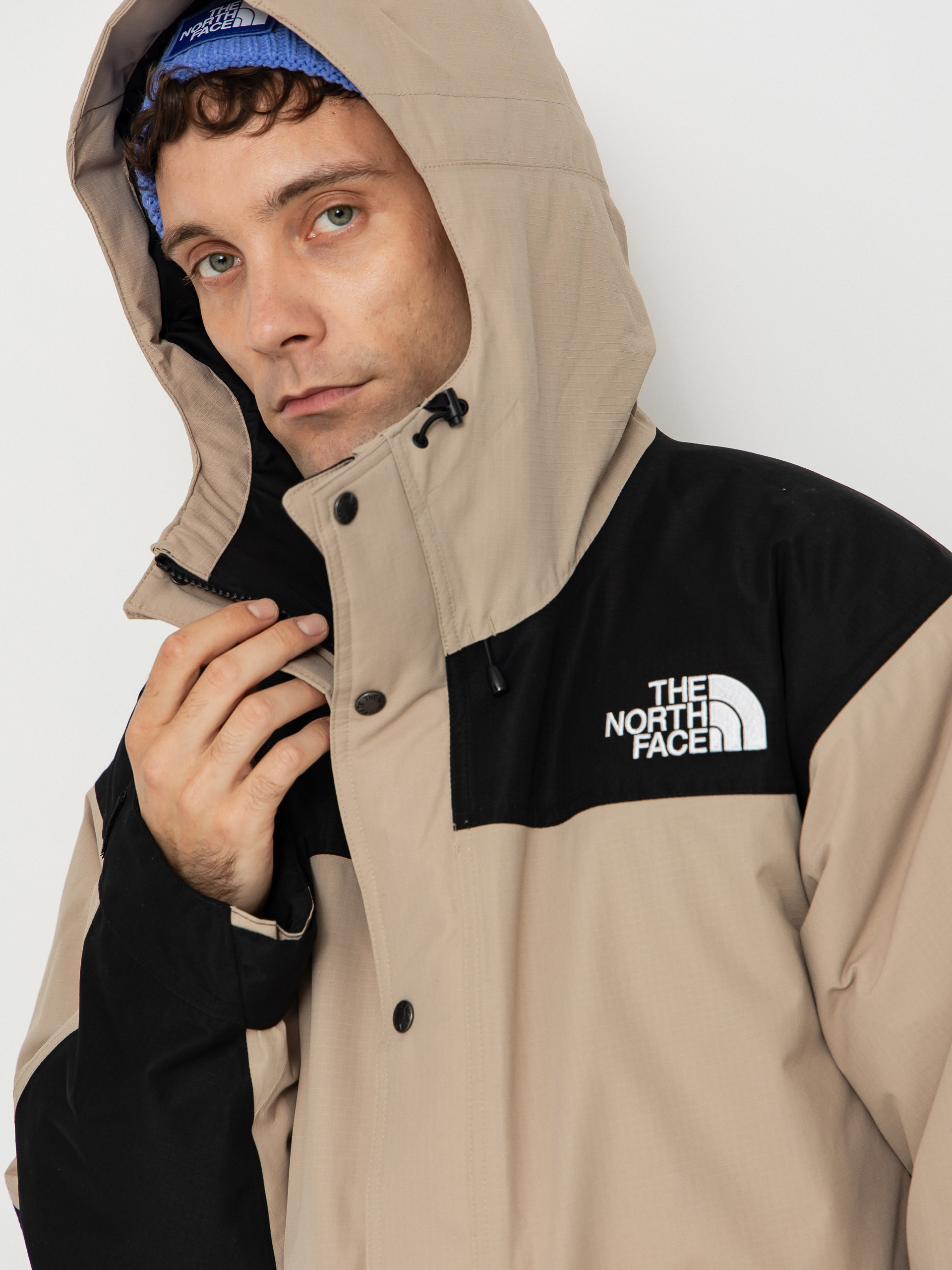 Bunda The North Face Mountain Down (mushroom grey/tnf black)