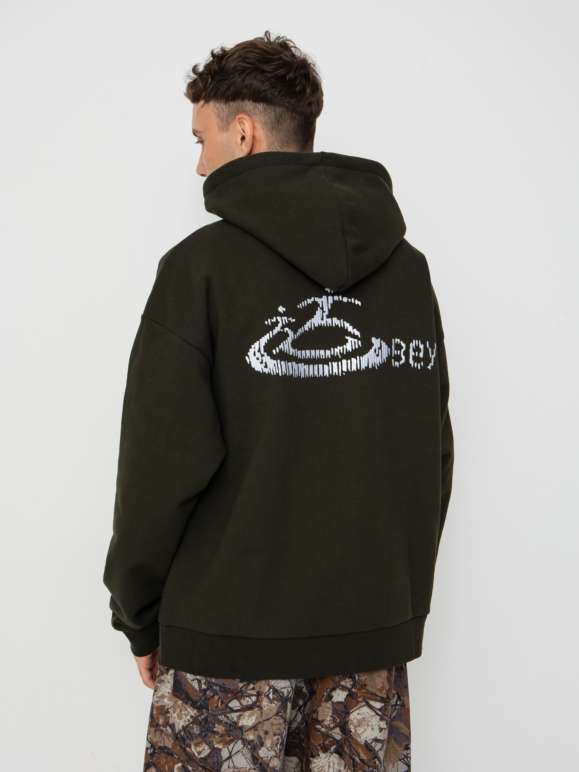 Mikina s kapucňou OBEY Corp Extra Heavy HD