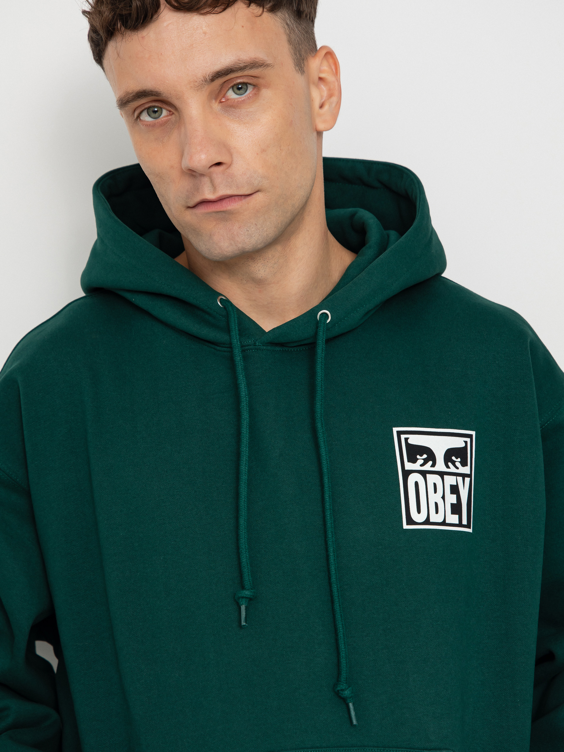 Mikina s kapucňou OBEY Obey Eyes Icon HD (botanical garden)