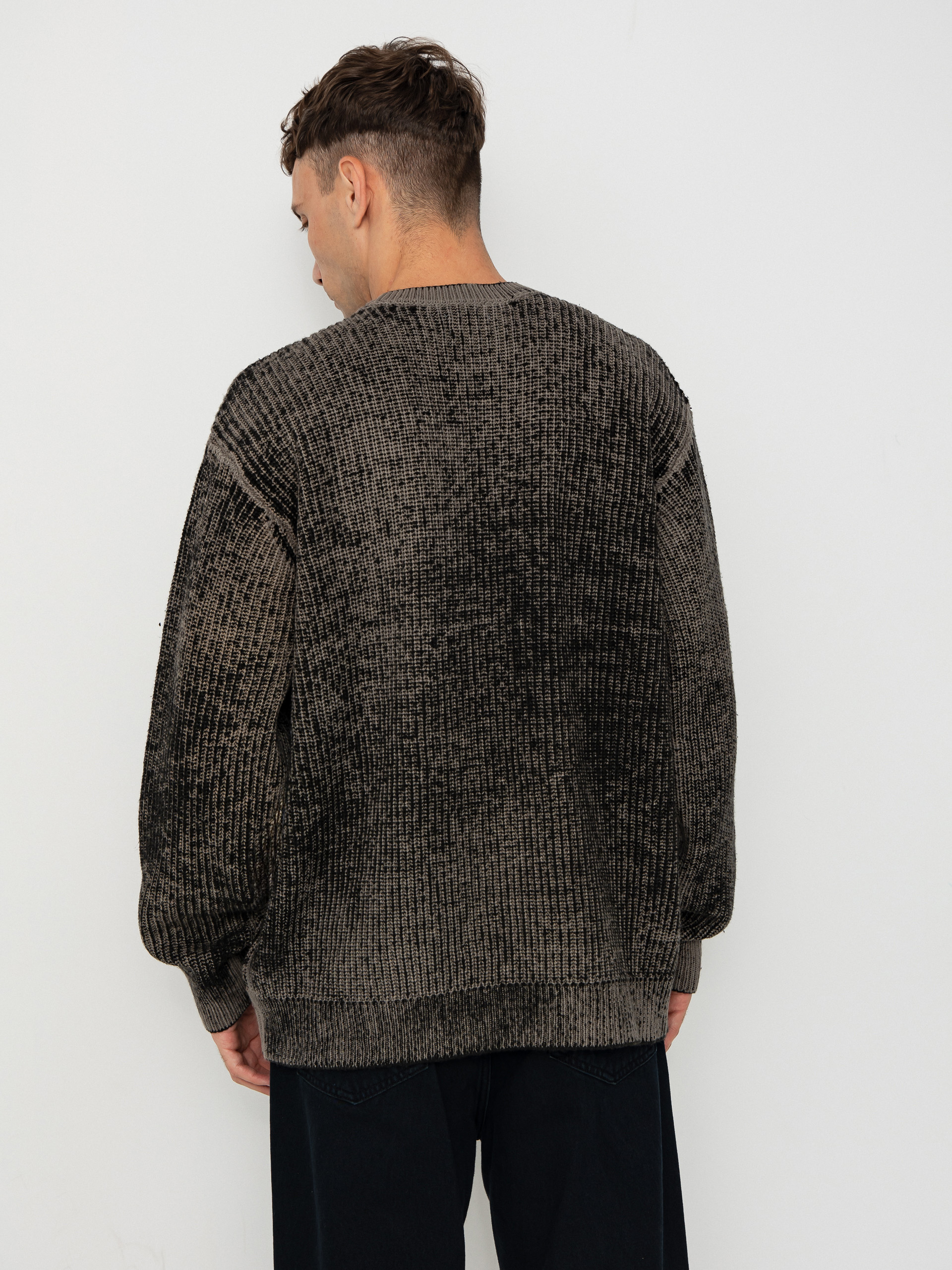 Sveter OBEY Obey Spray Effect Sweater (black multi)