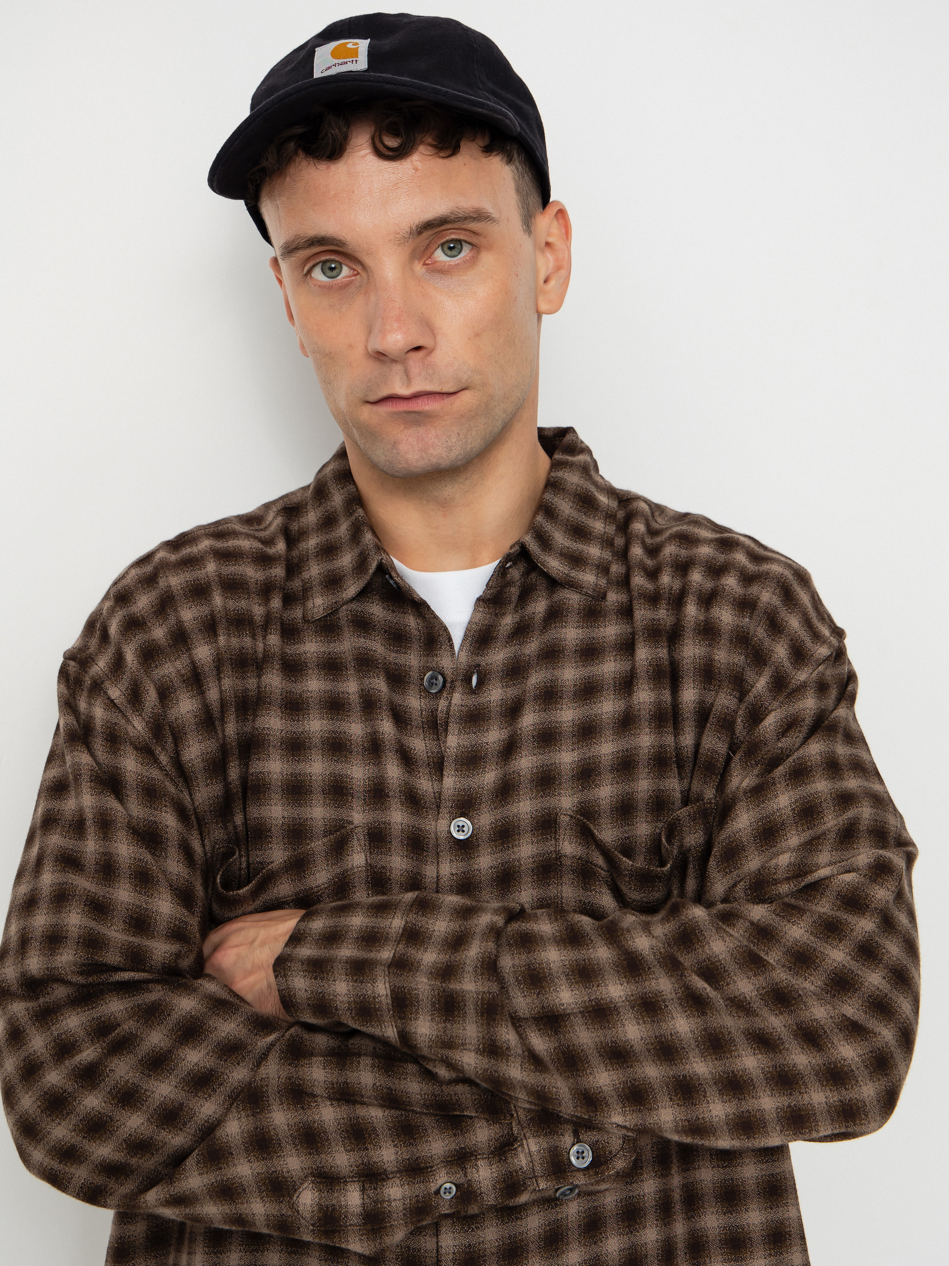 Košeľa OBEY Clarence Woven (black multi)