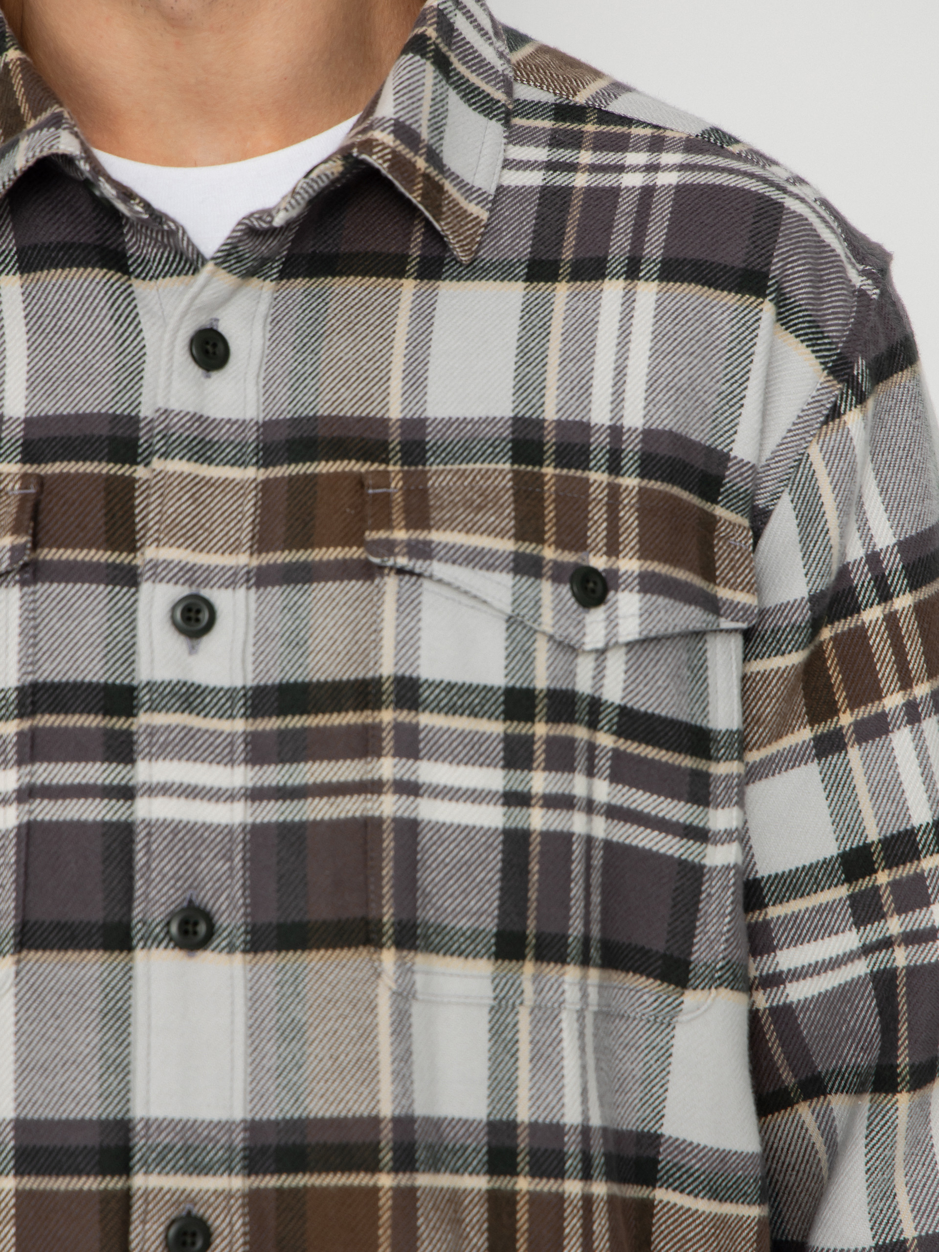 Košeľa Patagonia Fjord Flannel (blizzard salt grey)