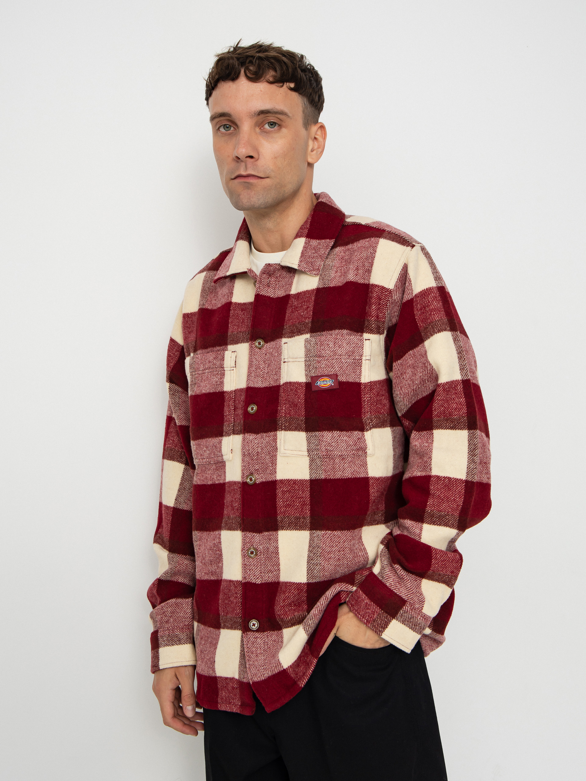 Košeľa Dickies Plaid Coaling (tibetan red)