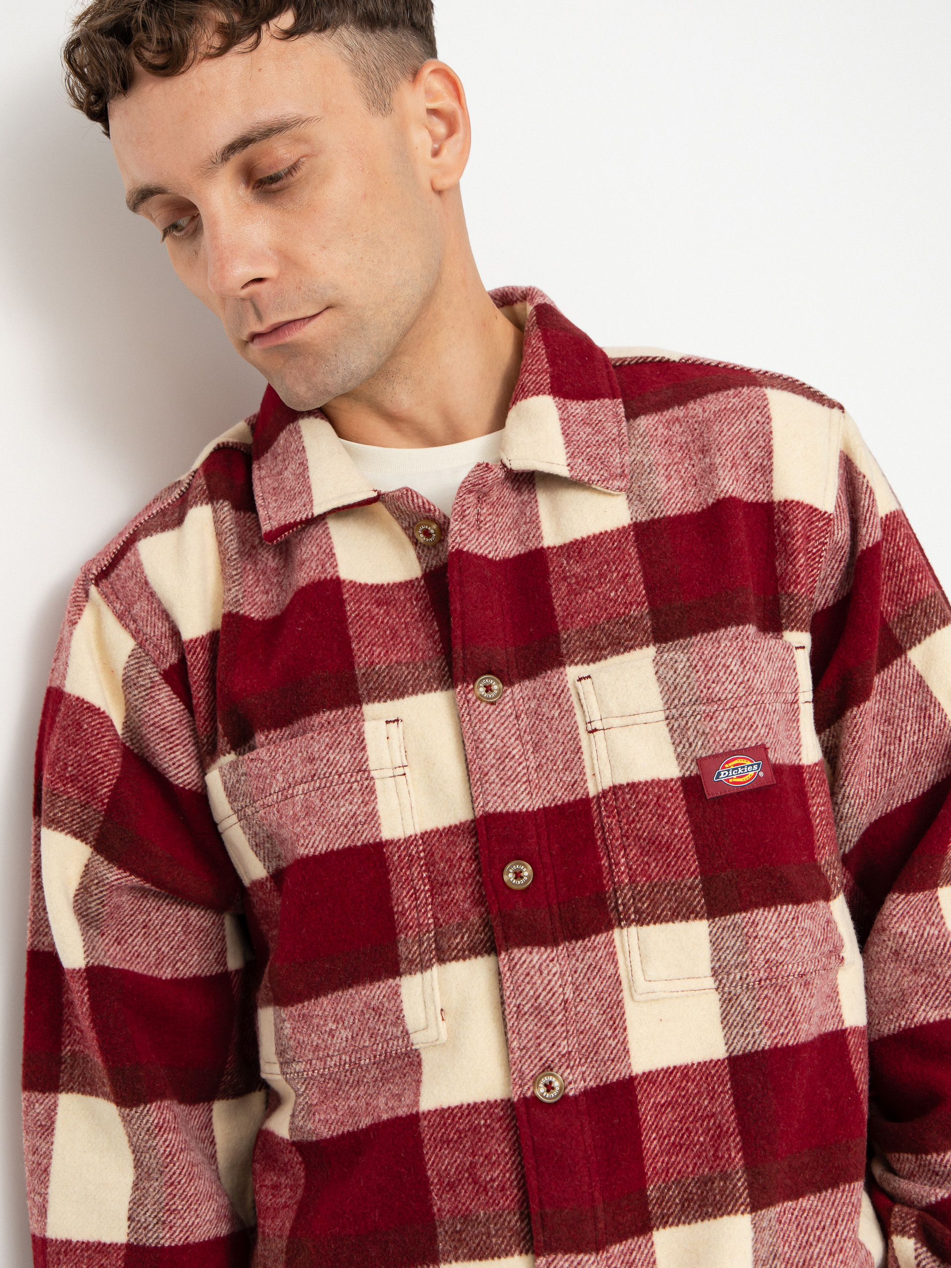 Košeľa Dickies Plaid Coaling (tibetan red)