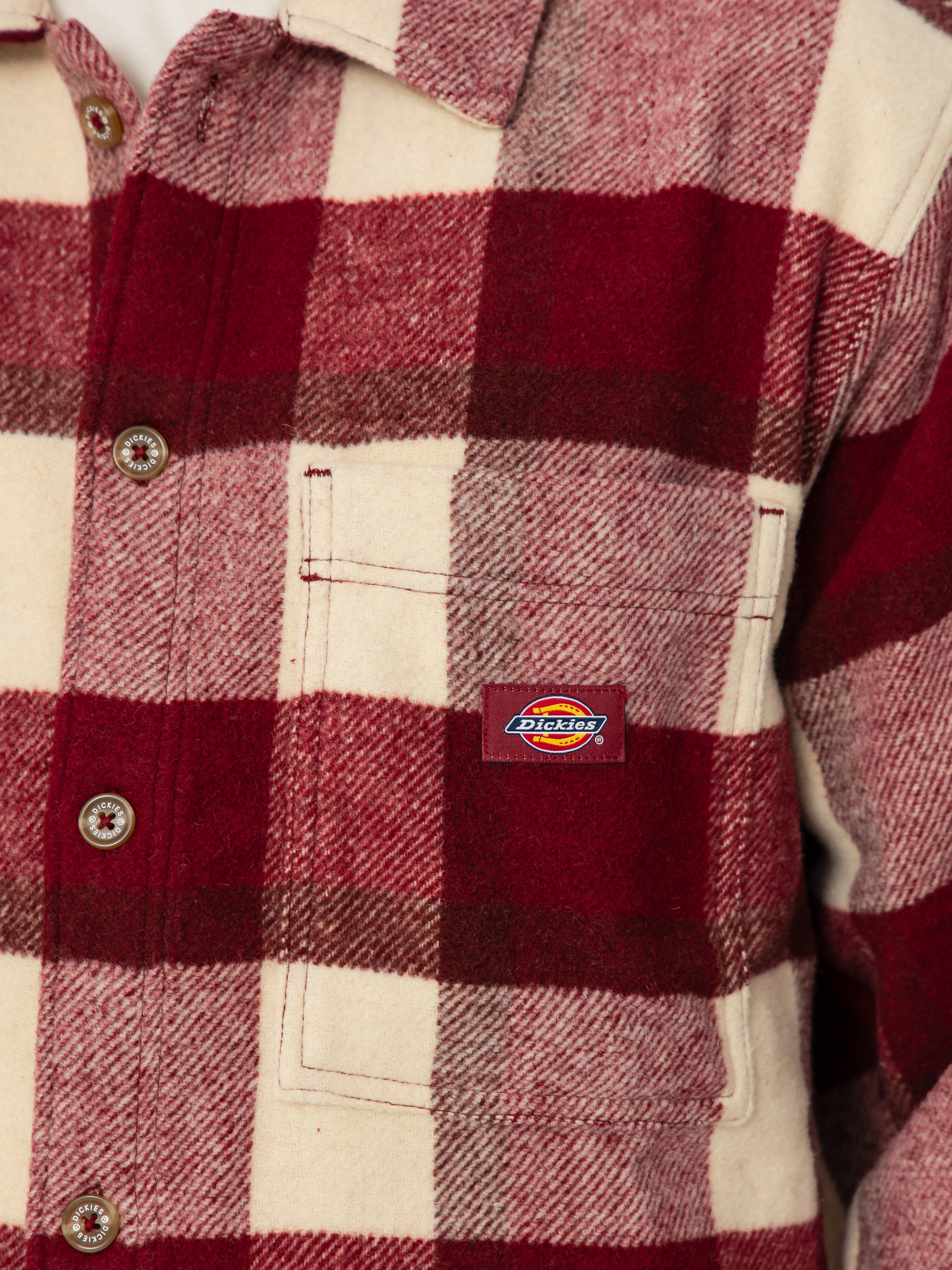 Košeľa Dickies Plaid Coaling (tibetan red)