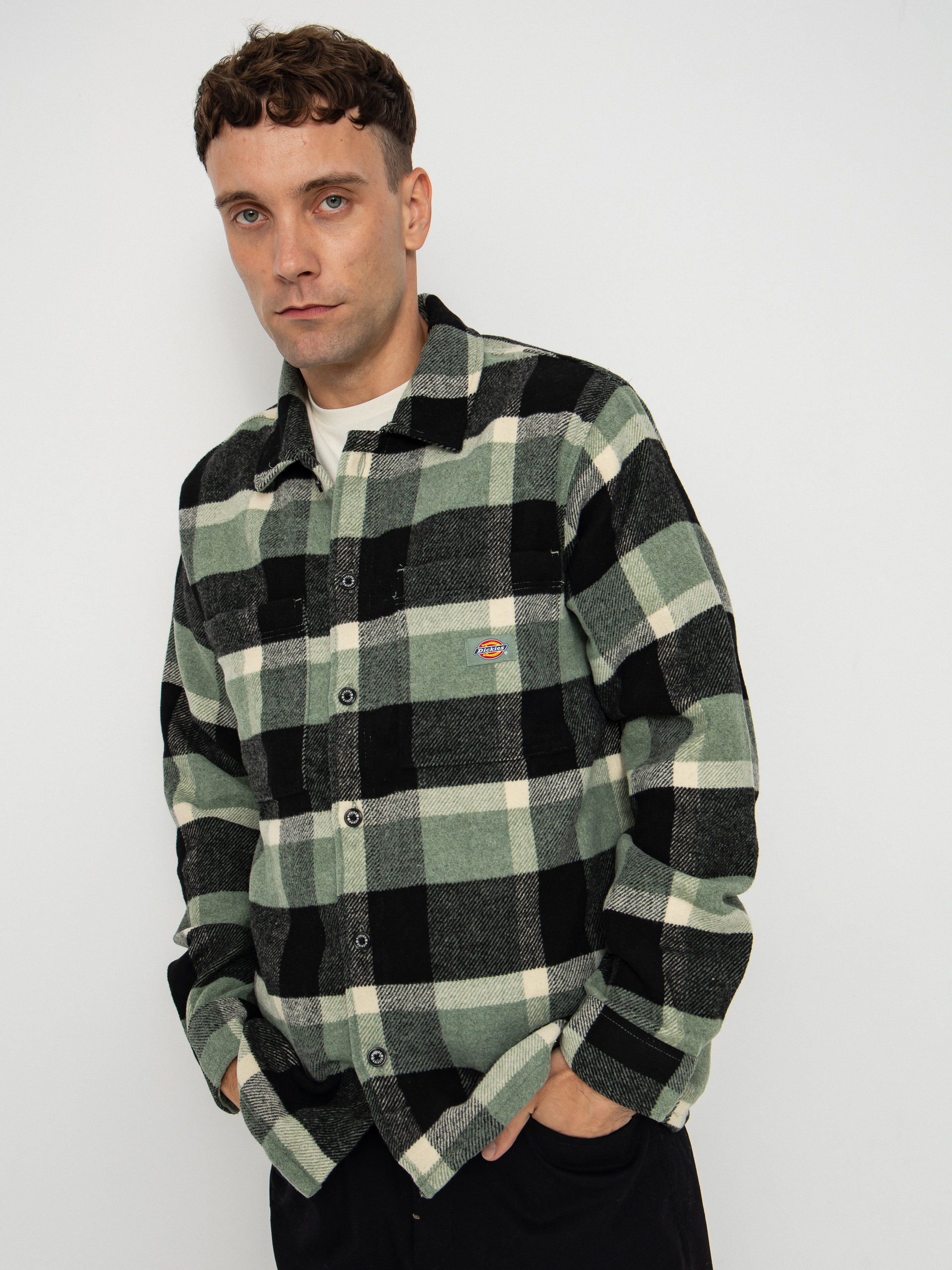 Košeľa Dickies Plaid Coaling (sea spray)
