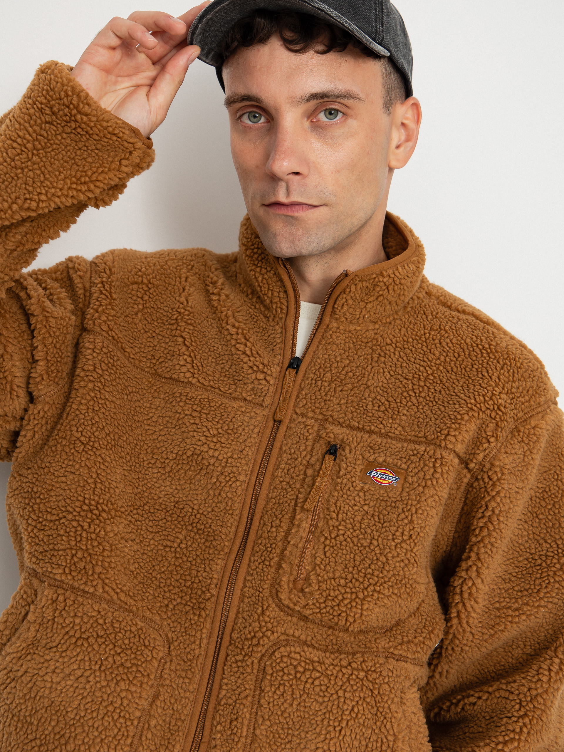 Pánsky Flísová mikina Dickies Mount Hope (brown duck)