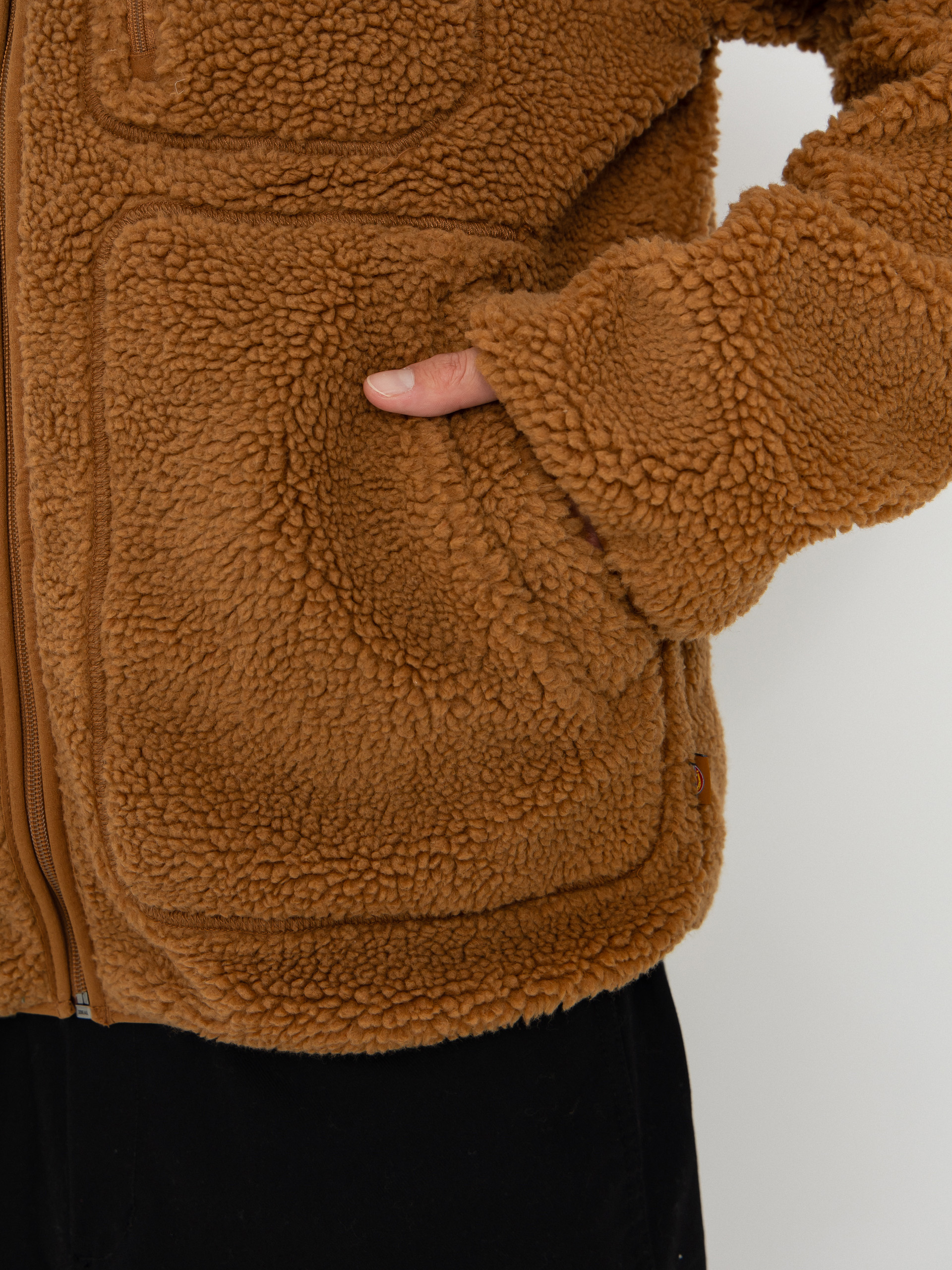 Pánsky Flísová mikina Dickies Mount Hope (brown duck)