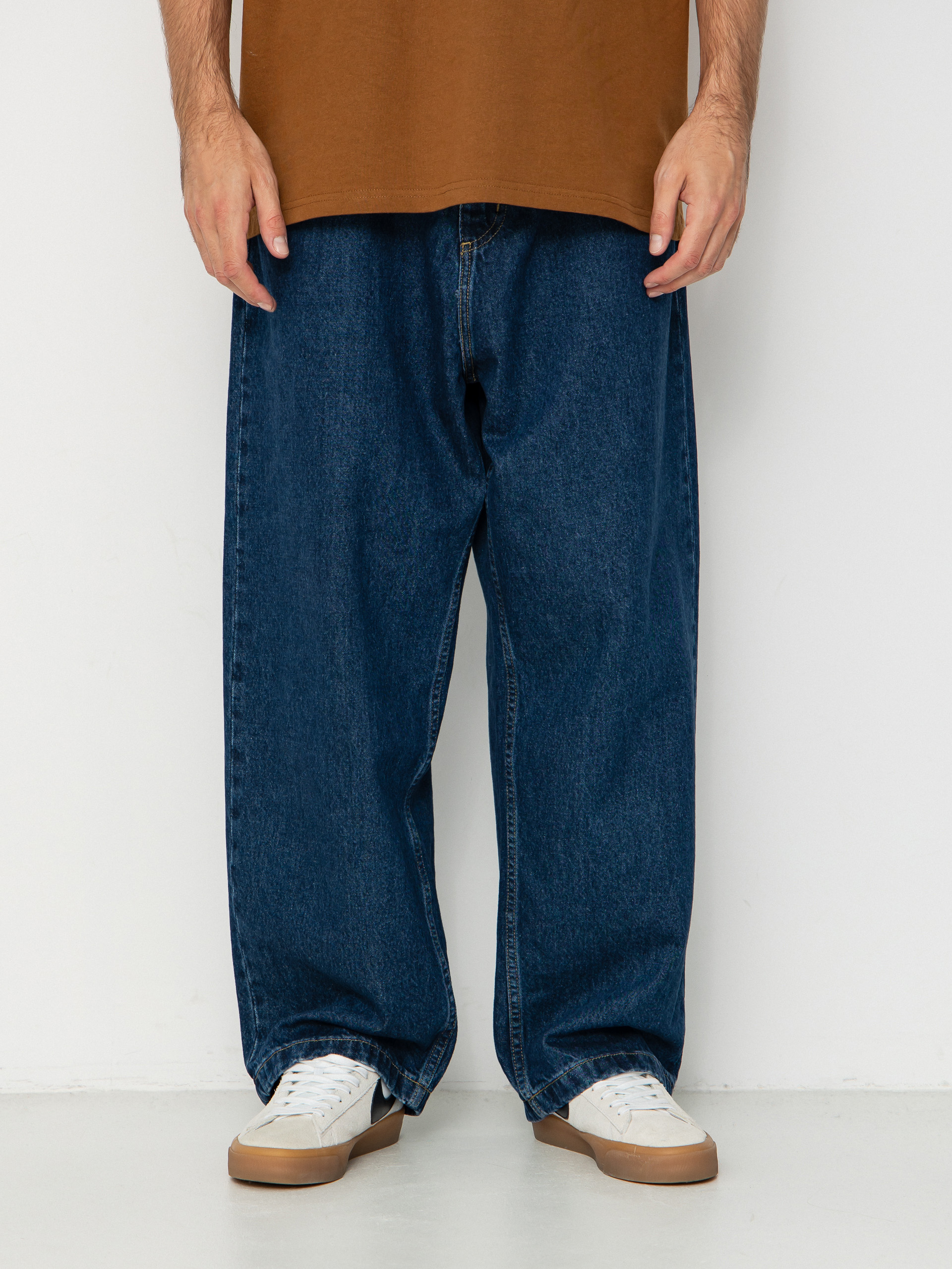 Nohavice Carhartt WIP Brandon (blue/stone washed)