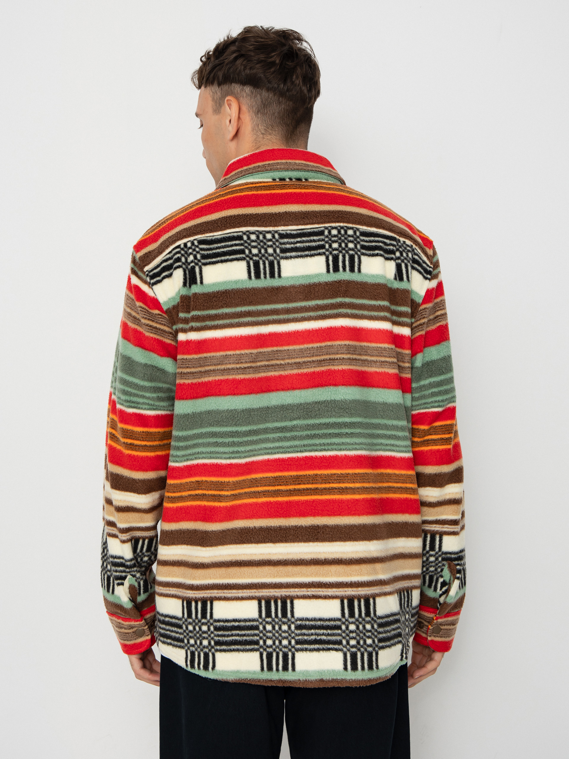 Košeľa Brixton Bowery Arctic Stretch Flee (multi blanket stripe)