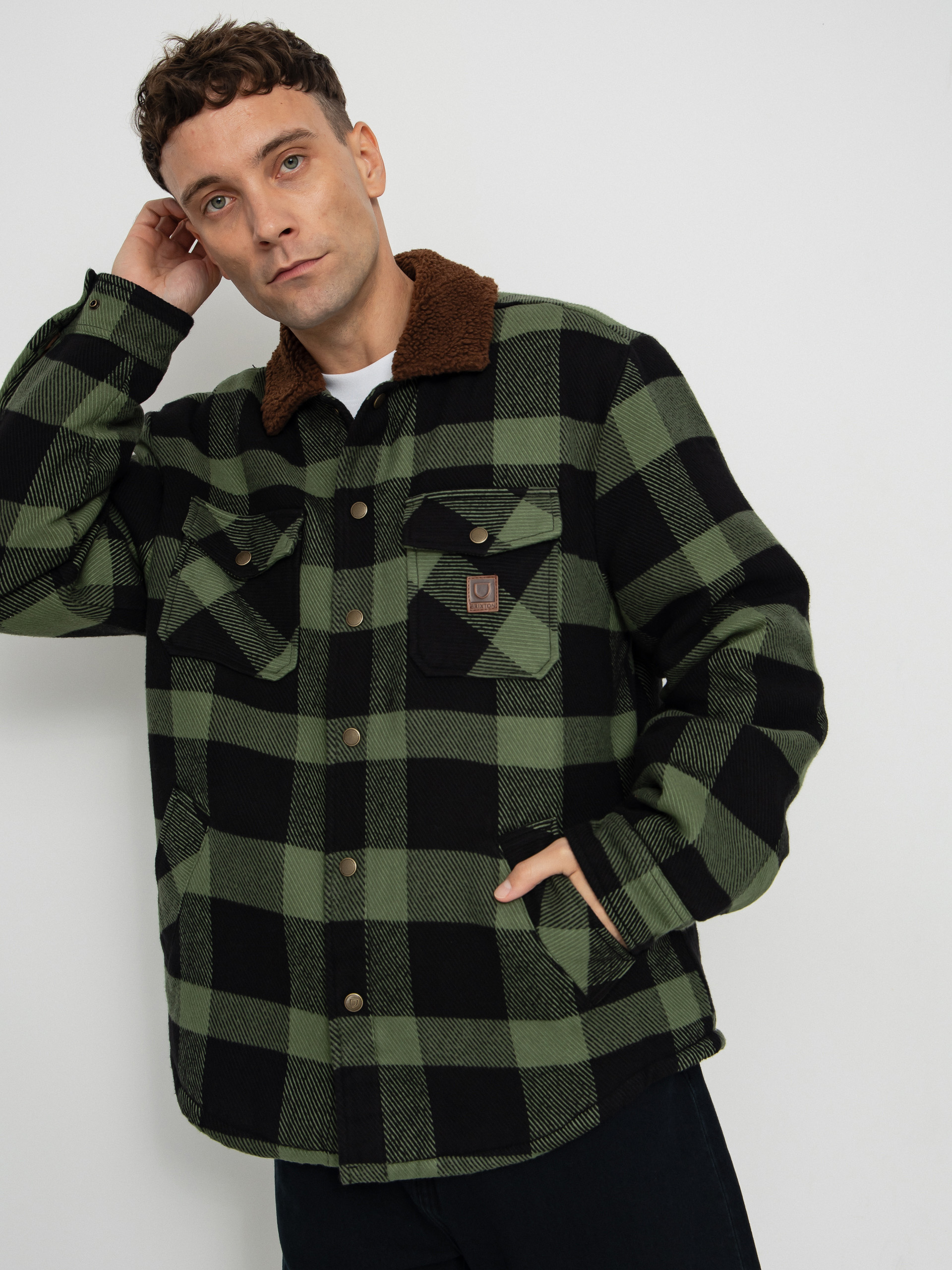 Bunda Brixton Durham Lined (black/wild green flannel)