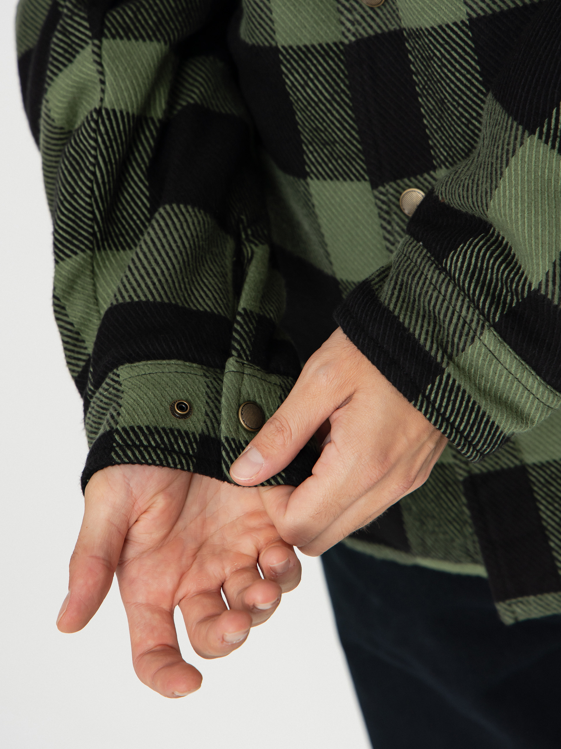 Bunda Brixton Durham Lined (black/wild green flannel)