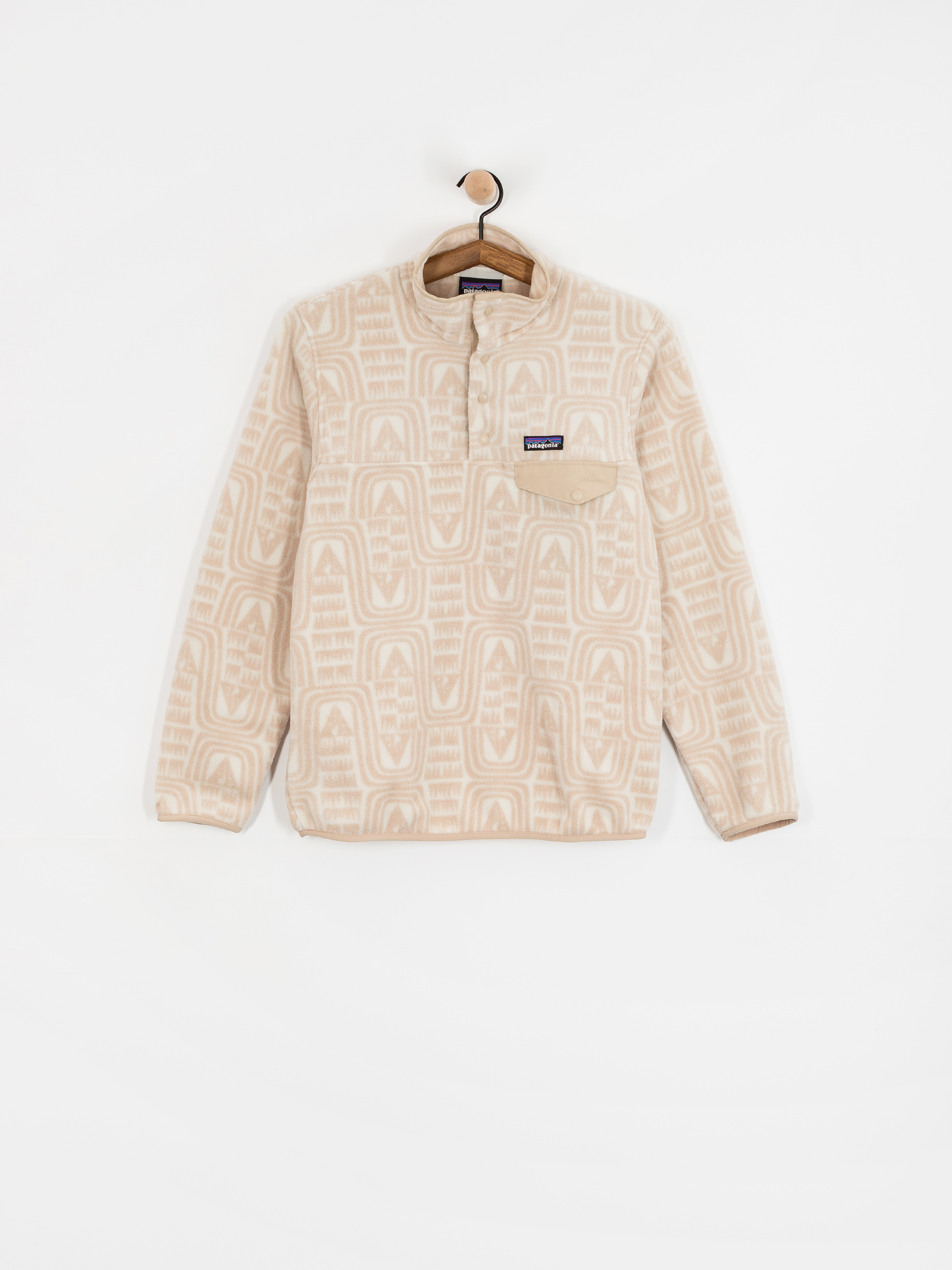 Dámsky Flísová mikina Patagonia LW Synch Snap T (flow dyno white)