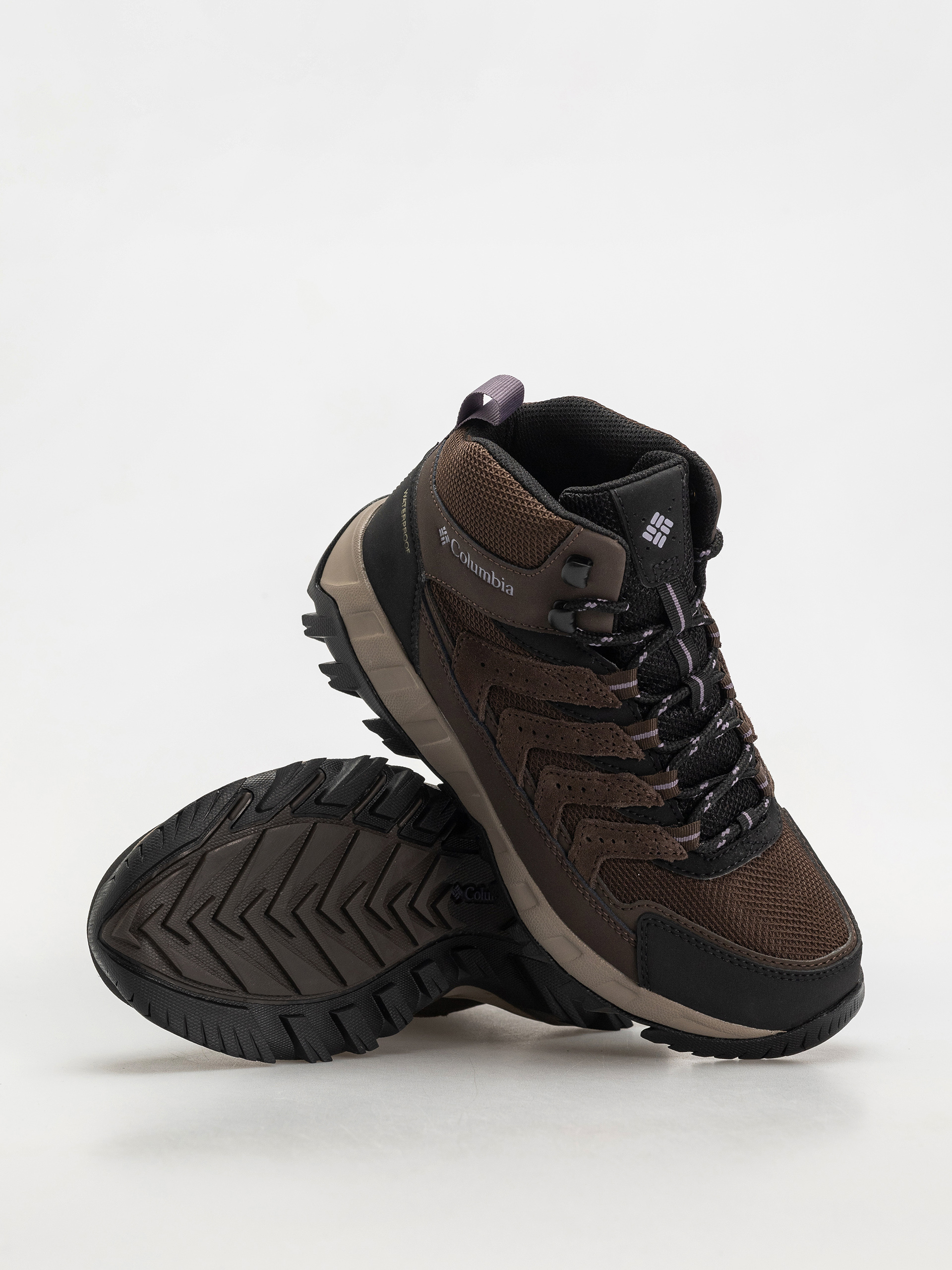 Topánky Columbia Strata Trail Mid WP Wmn (cordovan/granite purple)