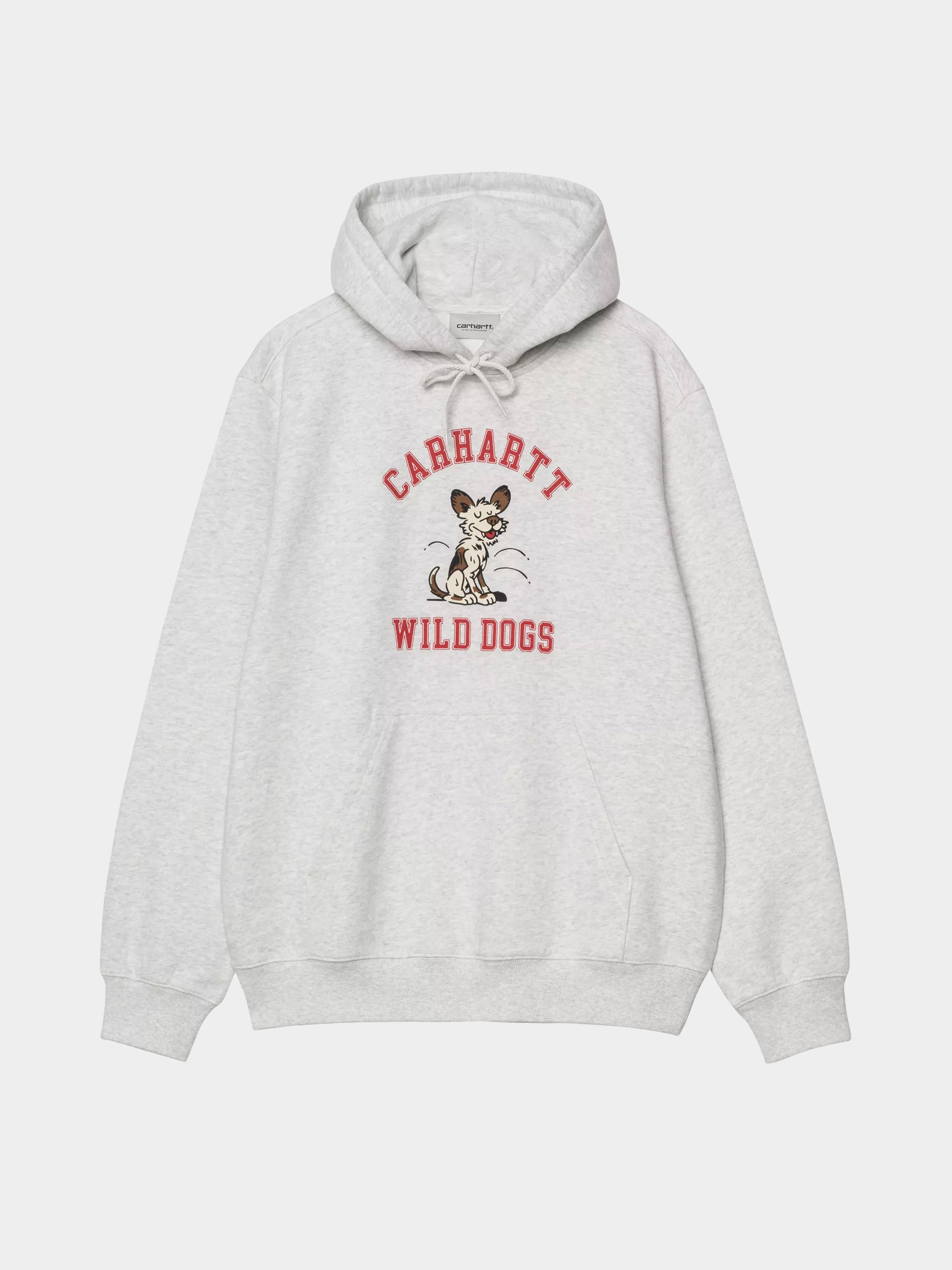 Mikina s kapucňou Carhartt WIP Wild Dog HD (ash heather)