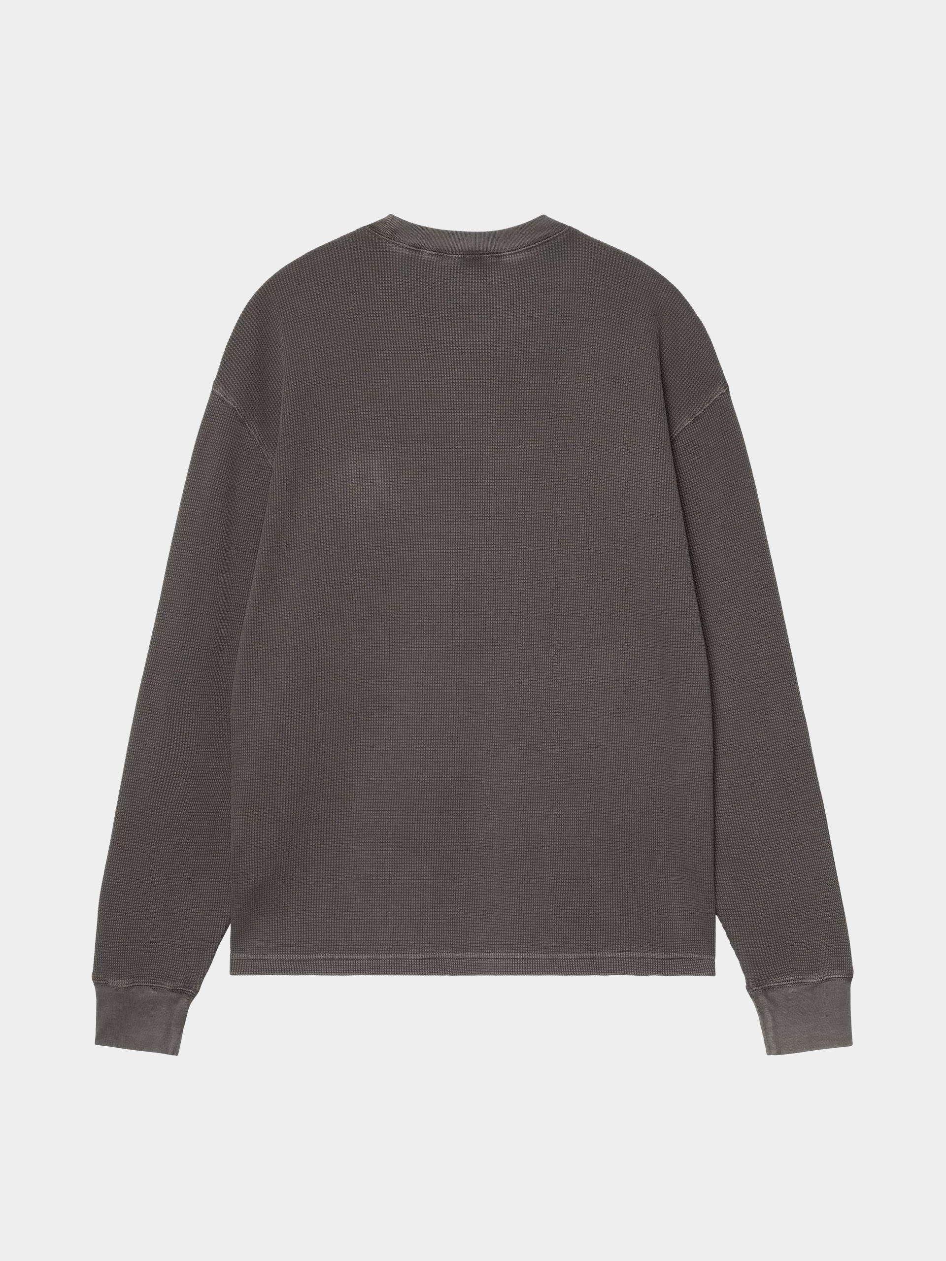 Triko Carhartt WIP Vista Waffle (black/garment dyed)