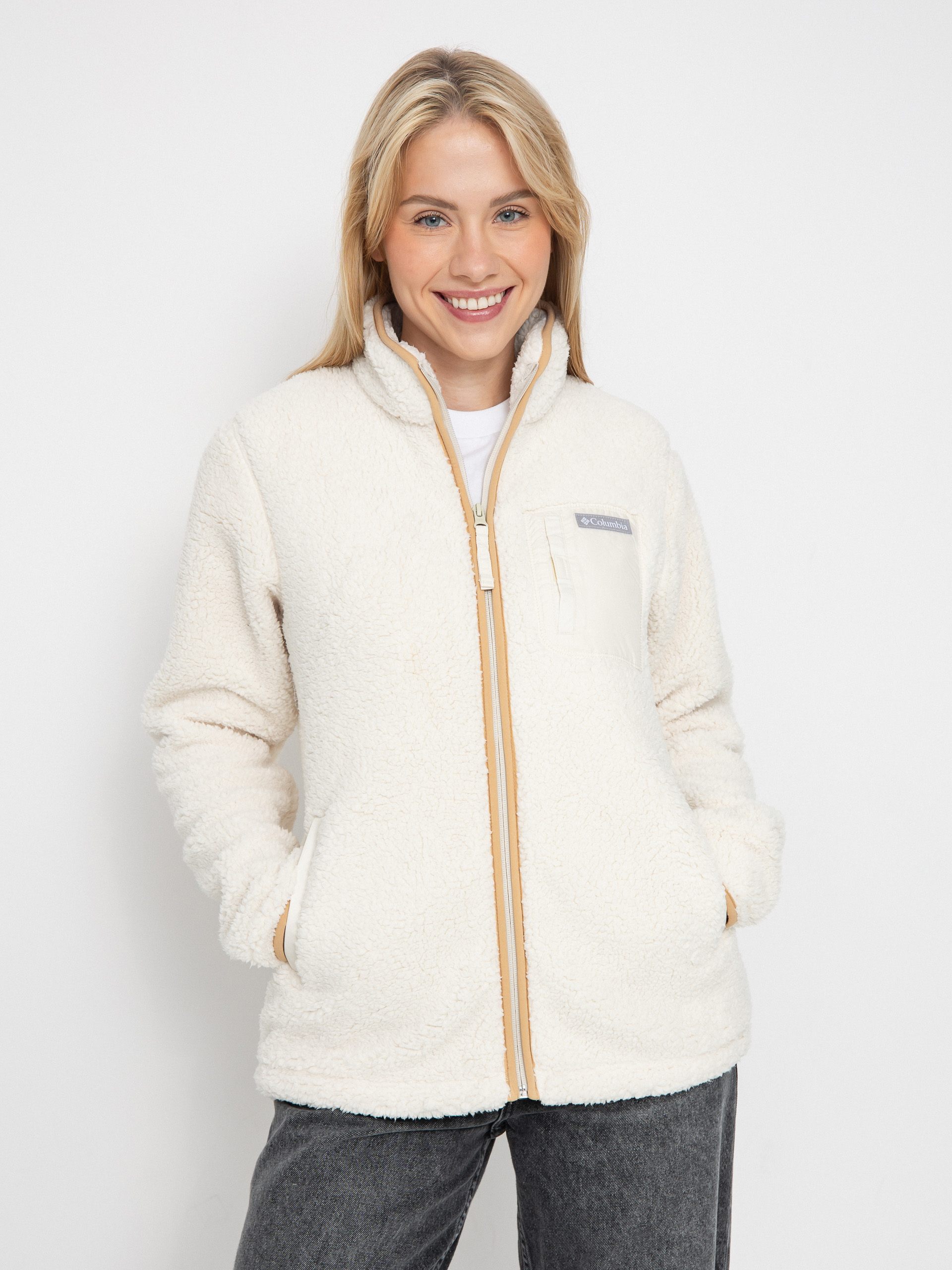 Flu00edsovu00e1 mikina Columbia West Bend Full Zip II Wmn (chalk)