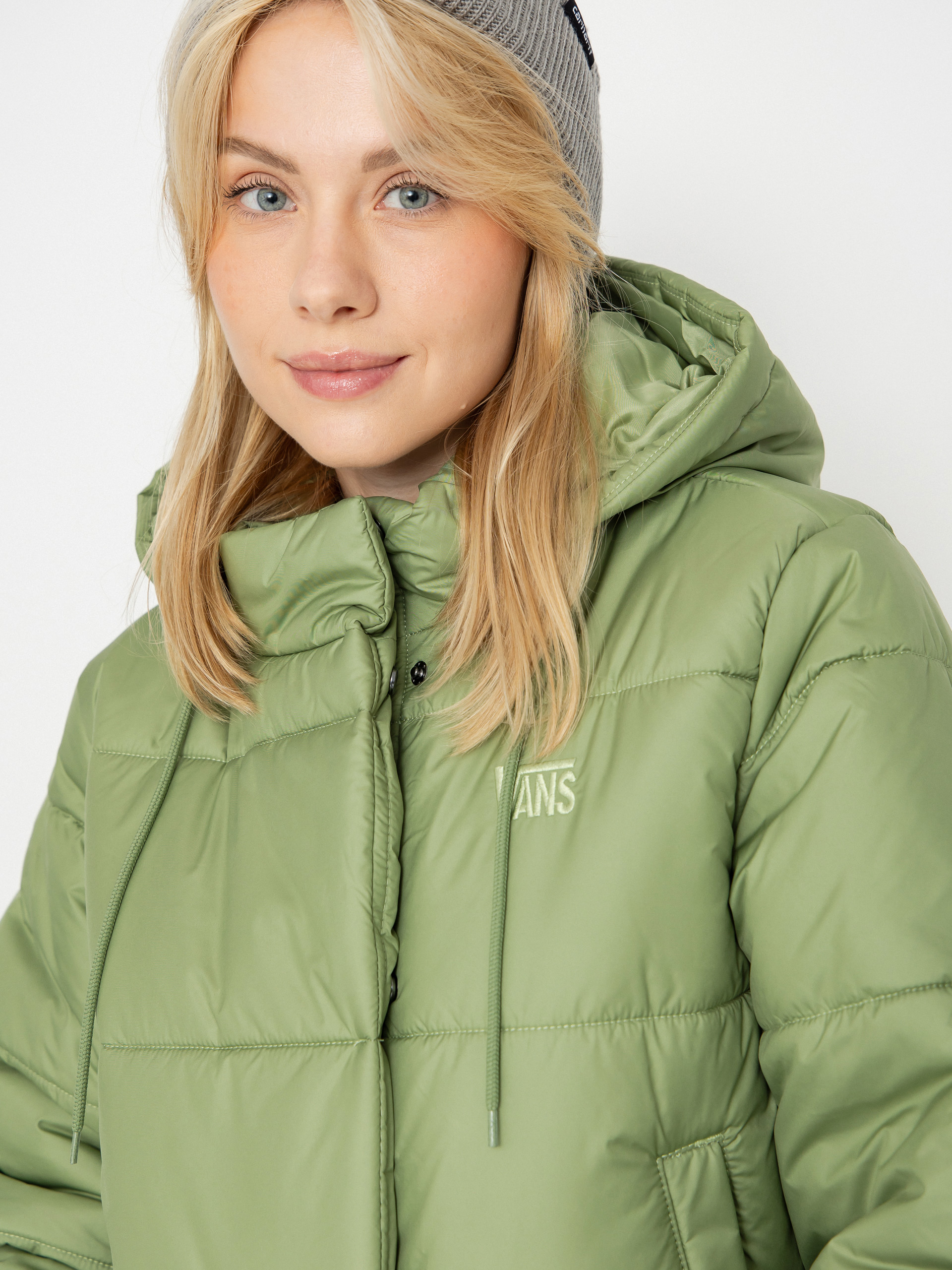 Bunda Vans Hillgate Cropped Puffer Wmn (neutral olive)